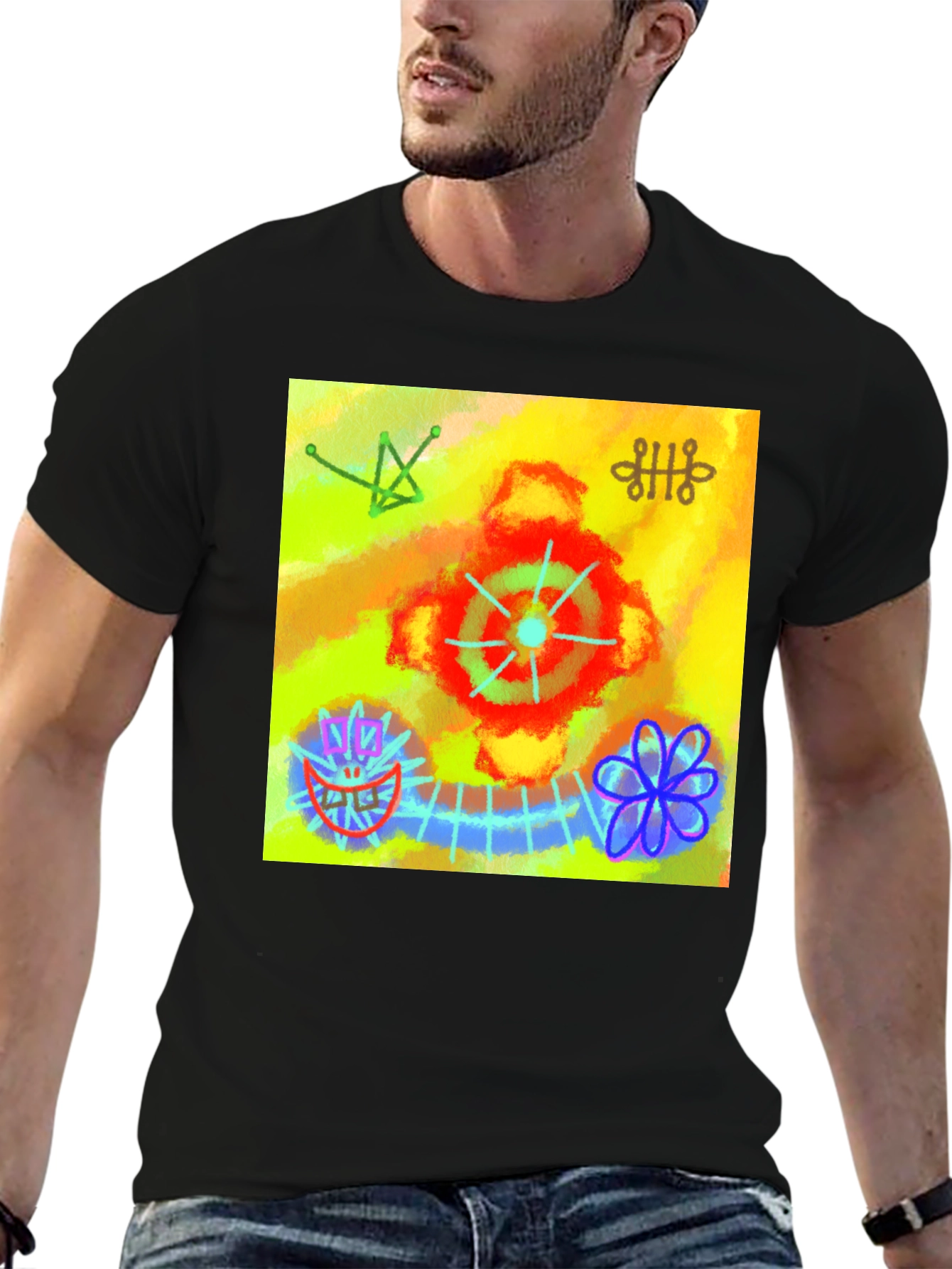 Abstract Art Graphic Tee - Unique Design