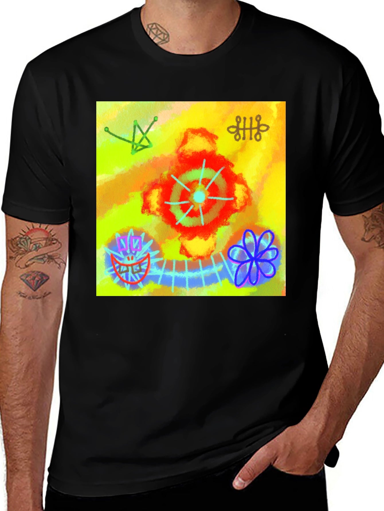 Abstract Art Graphic Tee - Unique Design