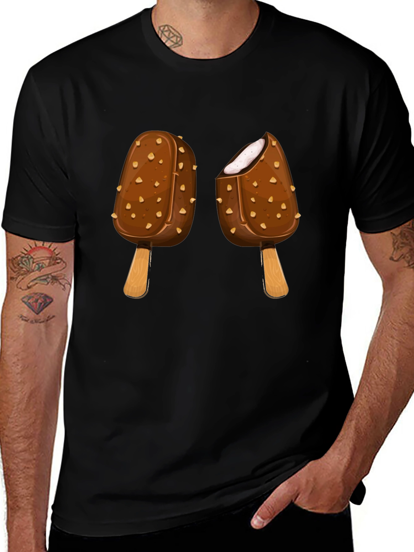 Chocolate Ice Cream T-Shirt - Fun Graphic Tee