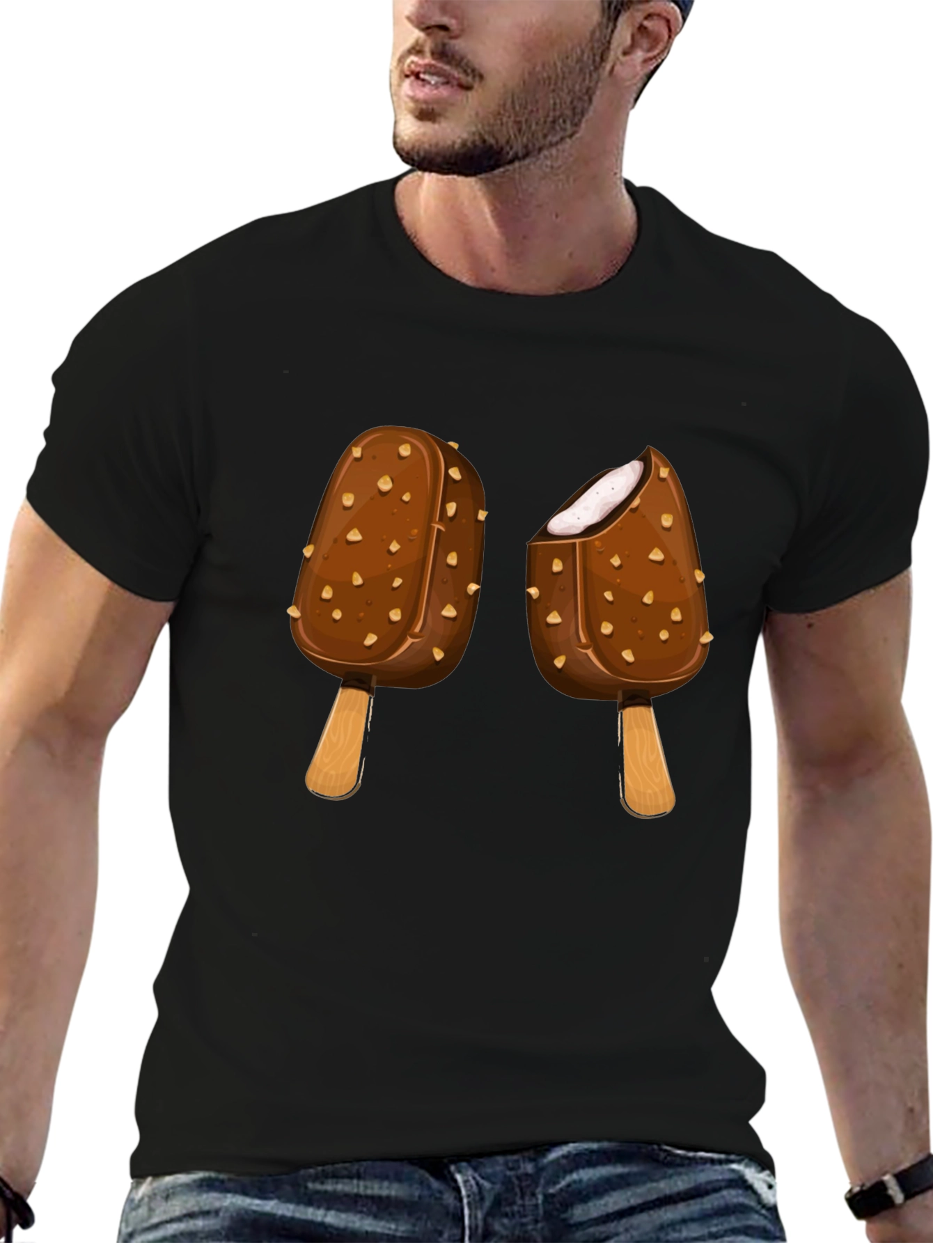 Chocolate Ice Cream T-Shirt - Fun Graphic Tee