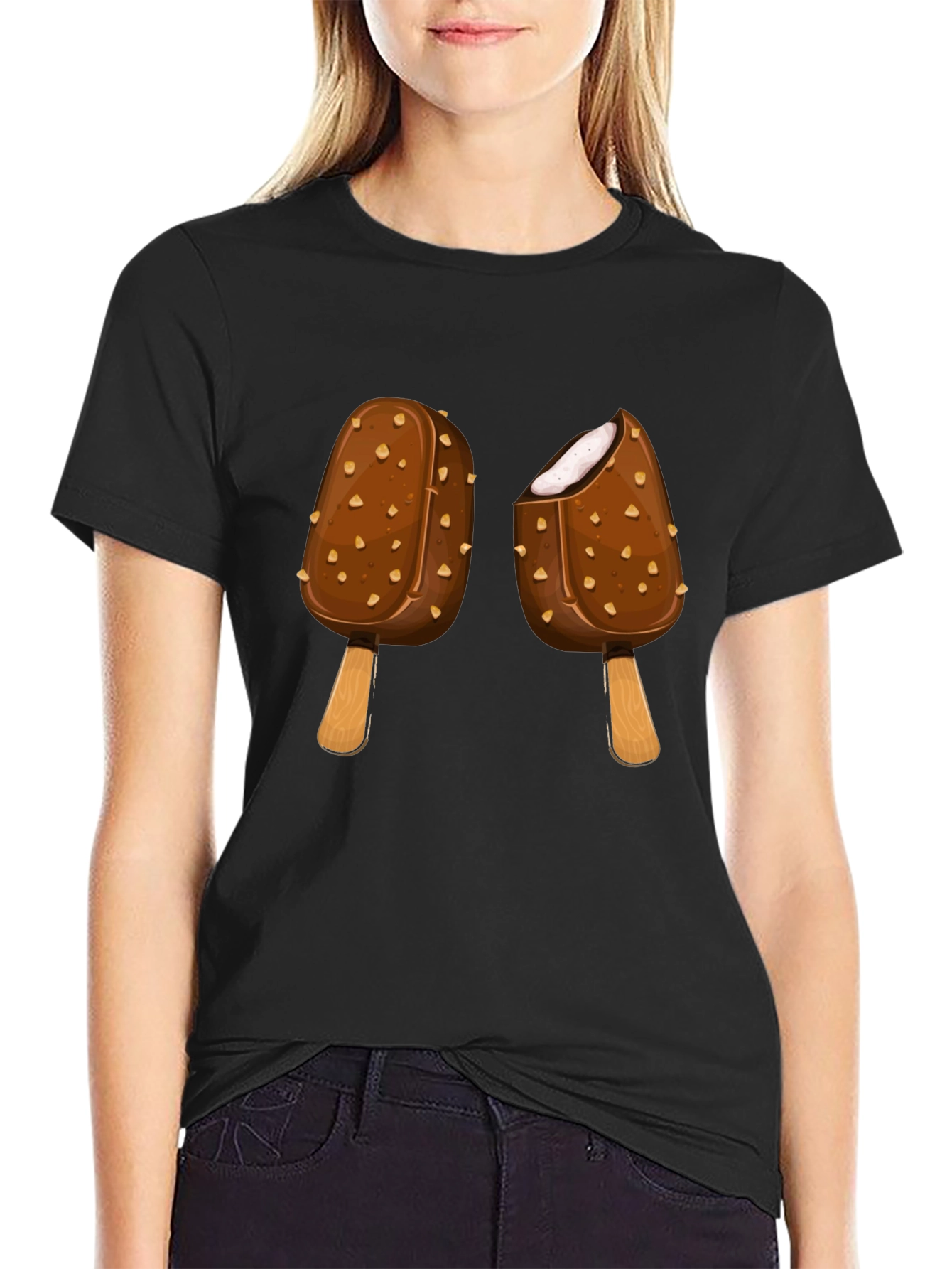 Chocolate Ice Cream T-Shirt - Fun Graphic Tee