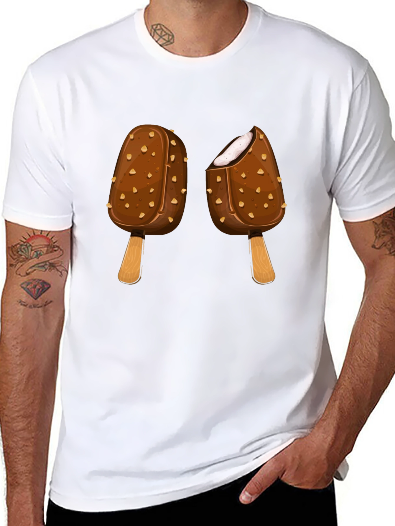 Chocolate Ice Cream T-Shirt - Fun Graphic Tee