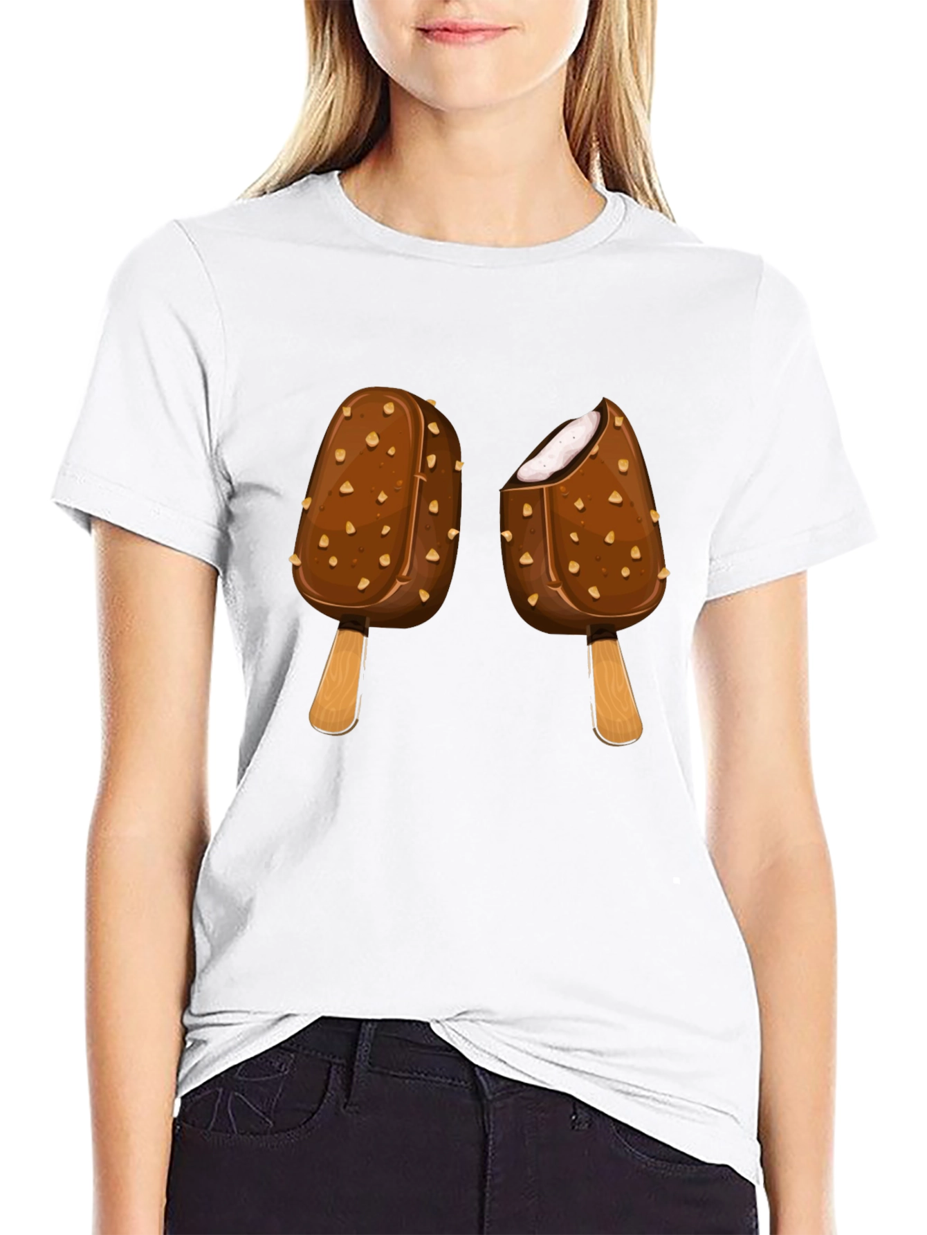 Chocolate Ice Cream T-Shirt - Fun Graphic Tee