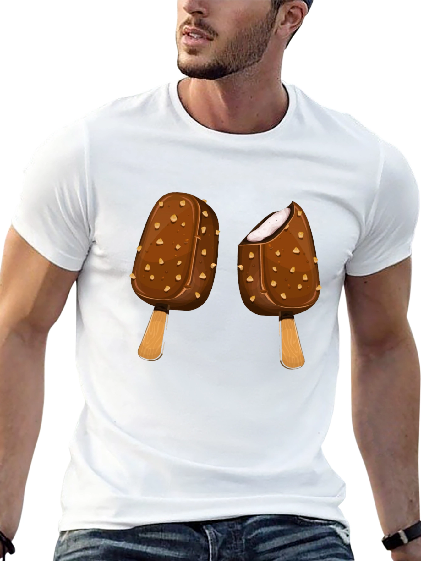 Chocolate Ice Cream T-Shirt - Fun Graphic Tee