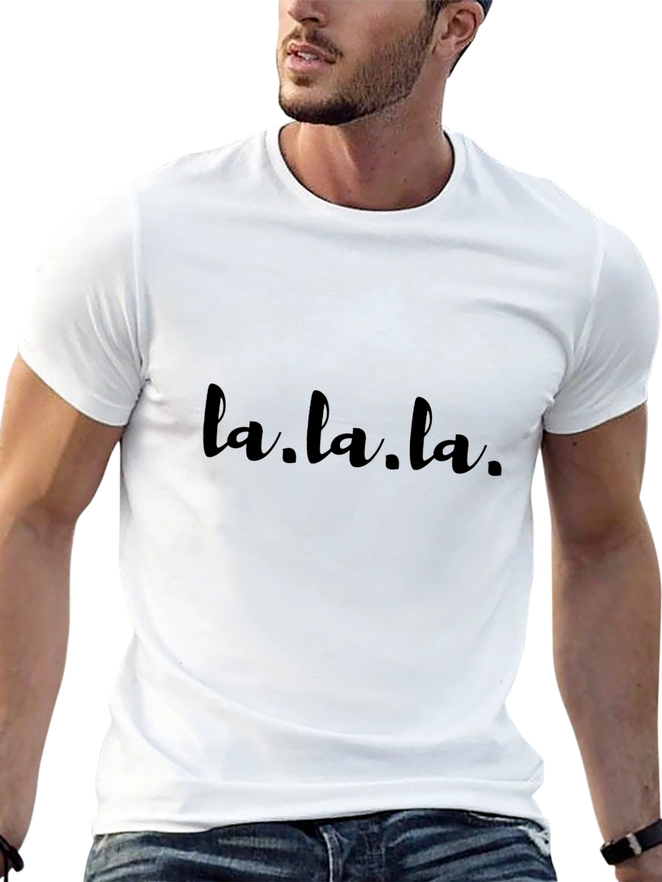 La.la.la. Black Graphic Tee