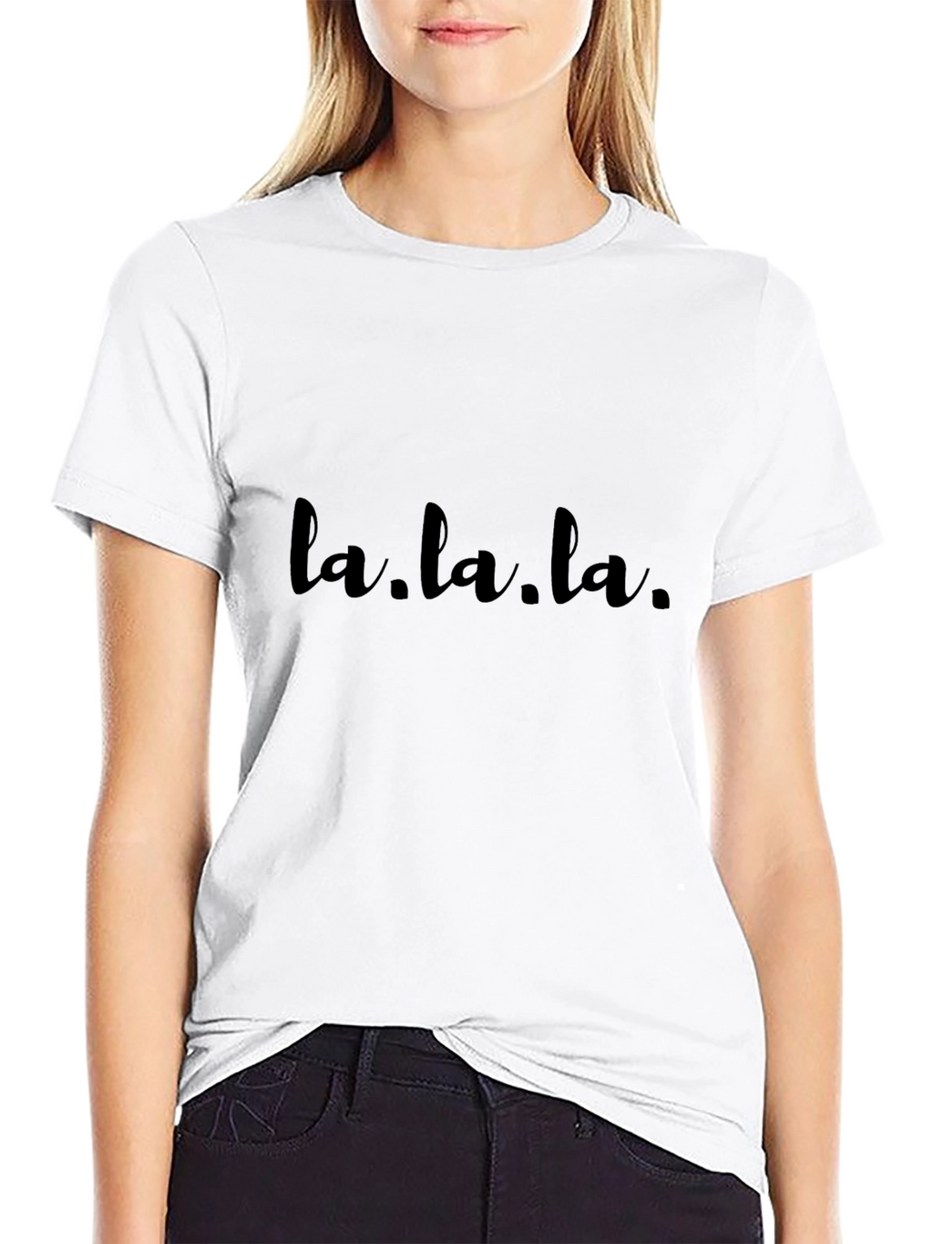 La.la.la. Black Graphic Tee
