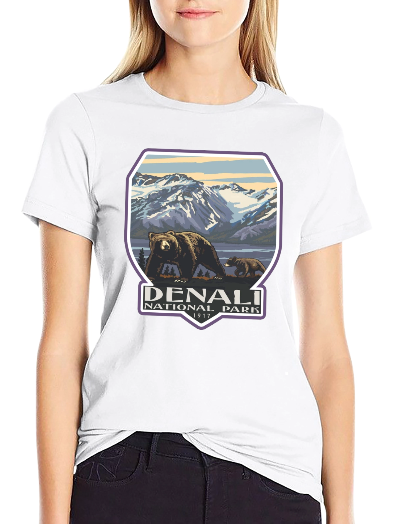 Denali National Park T-Shirt - Bear Design