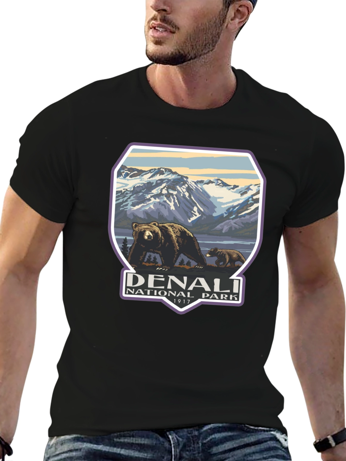Denali National Park T-Shirt - Bear Design