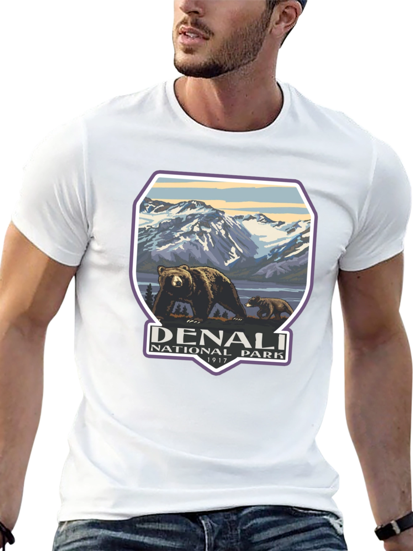 Denali National Park T-Shirt - Bear Design