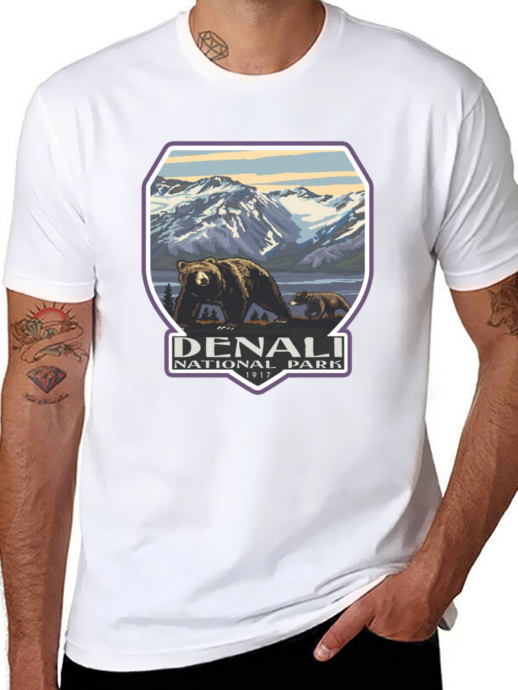 Denali National Park T-Shirt - Bear Design