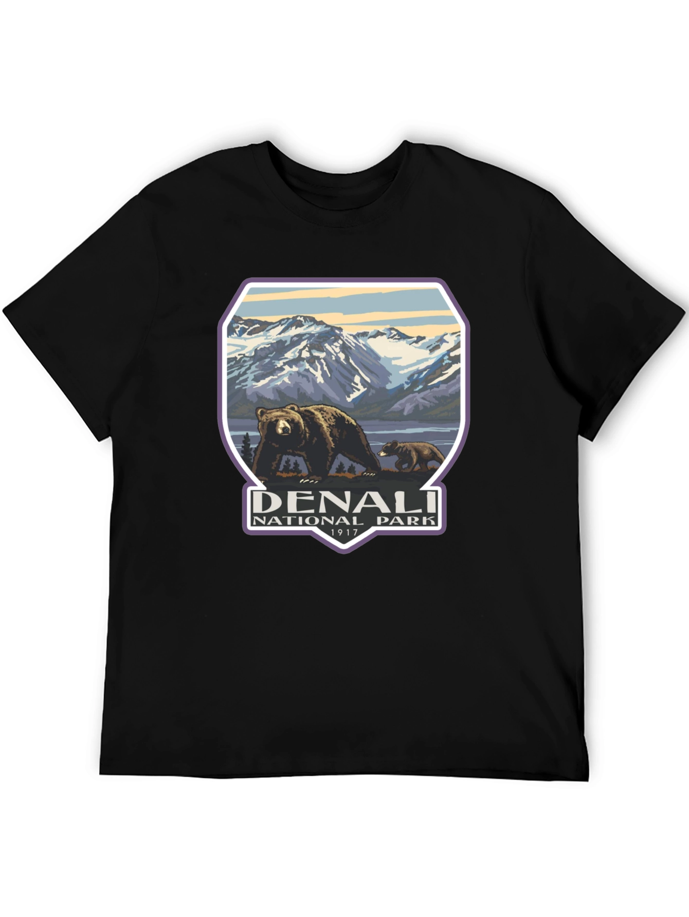 Denali National Park T-Shirt - Bear Design