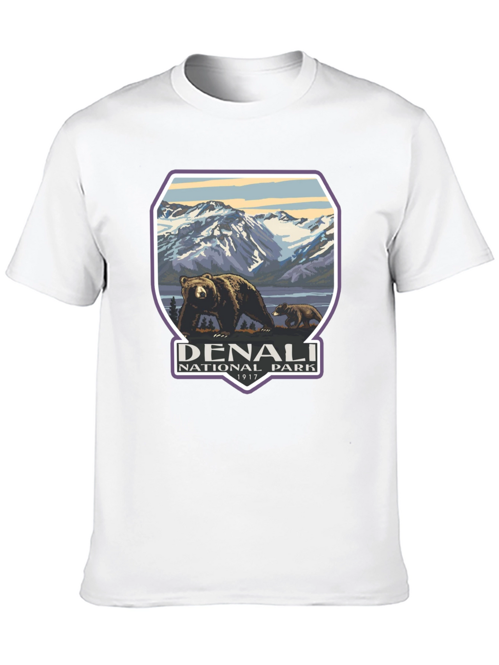 Denali National Park T-Shirt - Bear Design