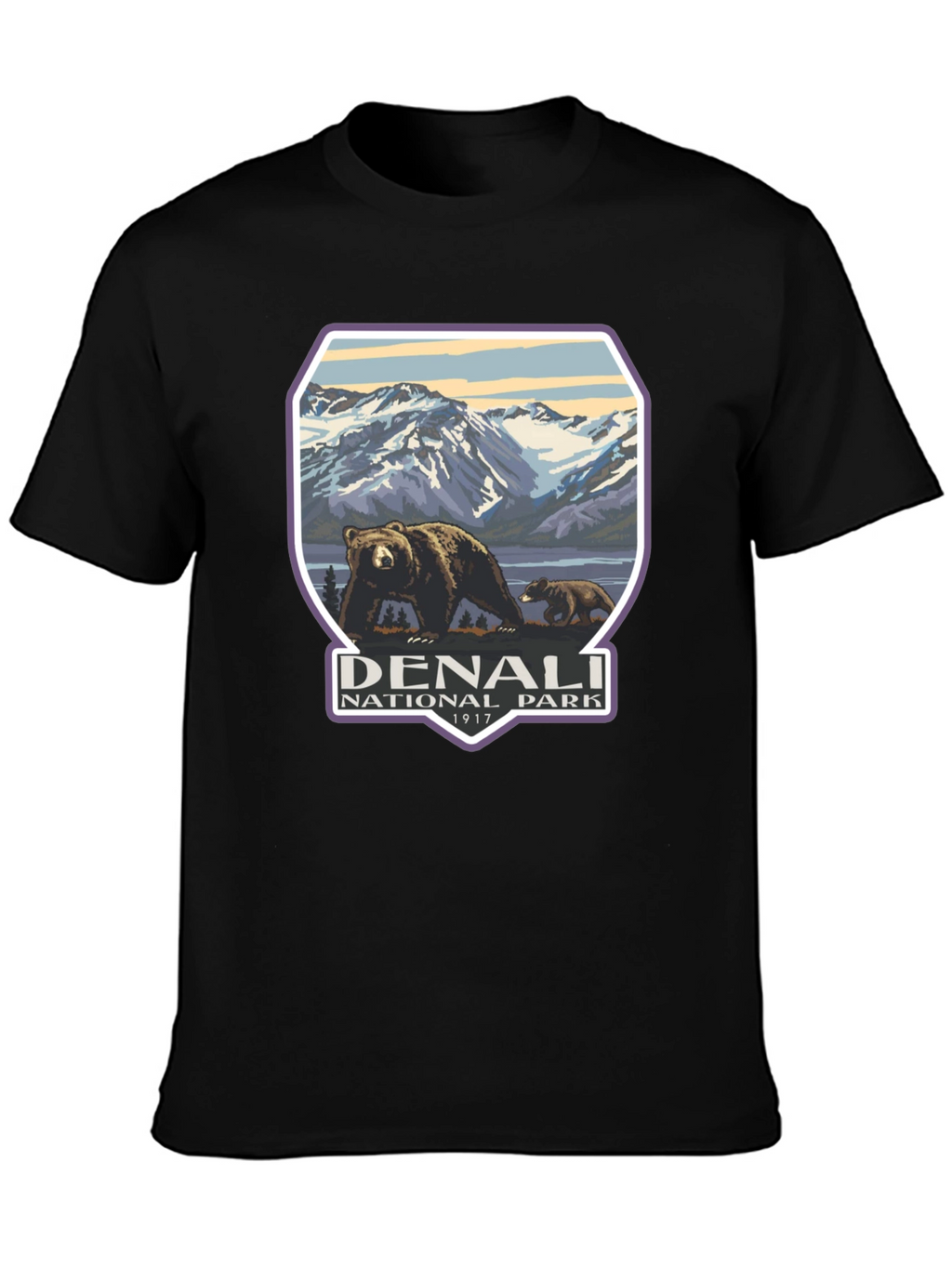 Denali National Park T-Shirt - Bear Design
