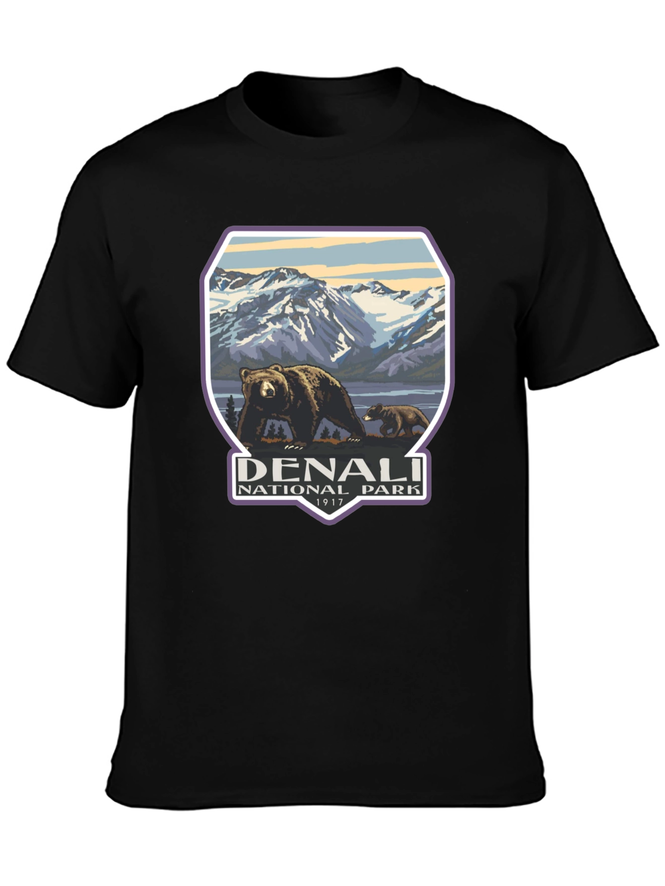 Denali National Park T-Shirt - Bear Design