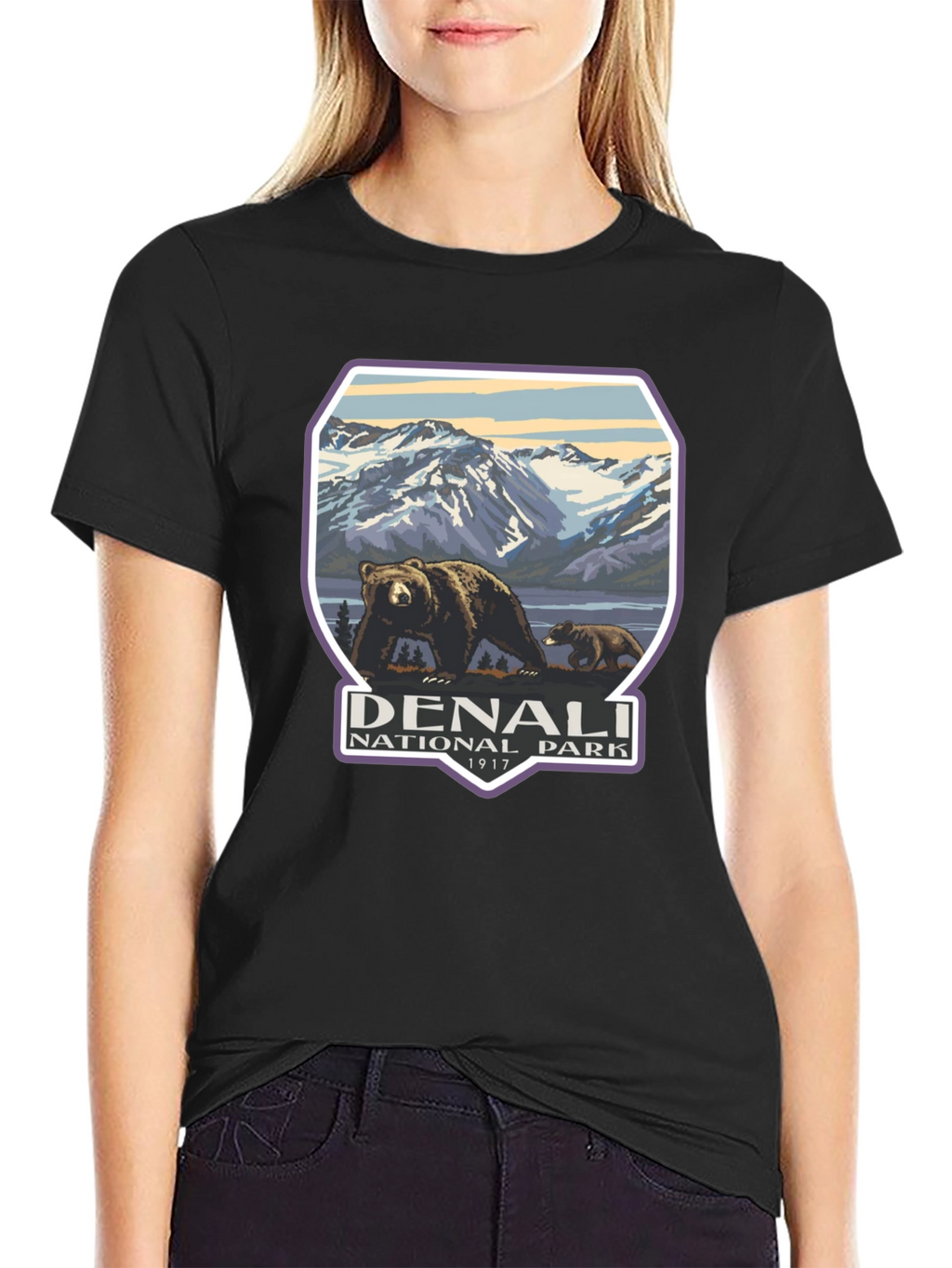 Denali National Park T-Shirt - Bear Design