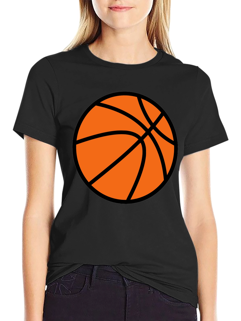 Basketball Graphic Black T-Shirt