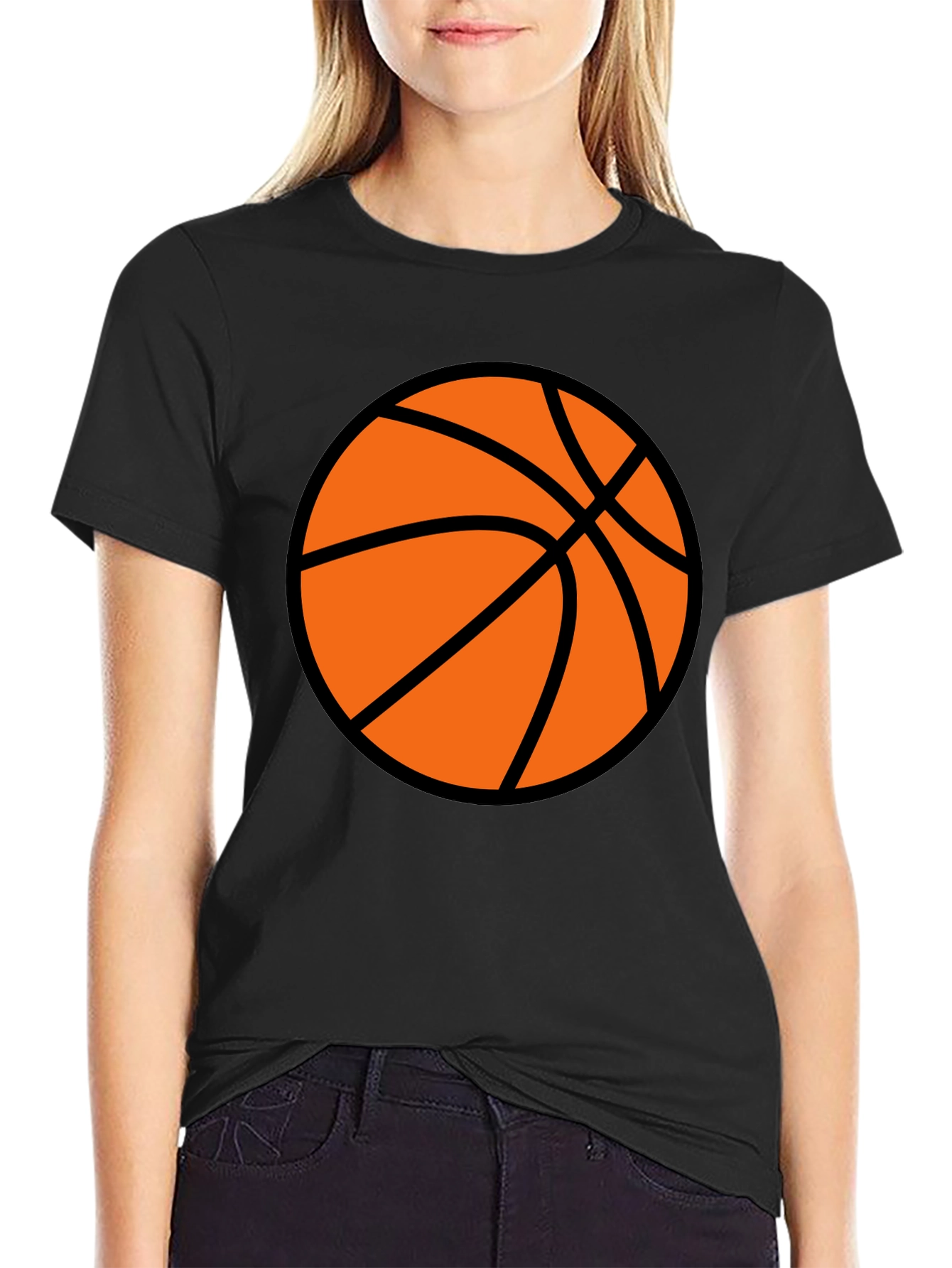 Basketball Graphic Black T-Shirt