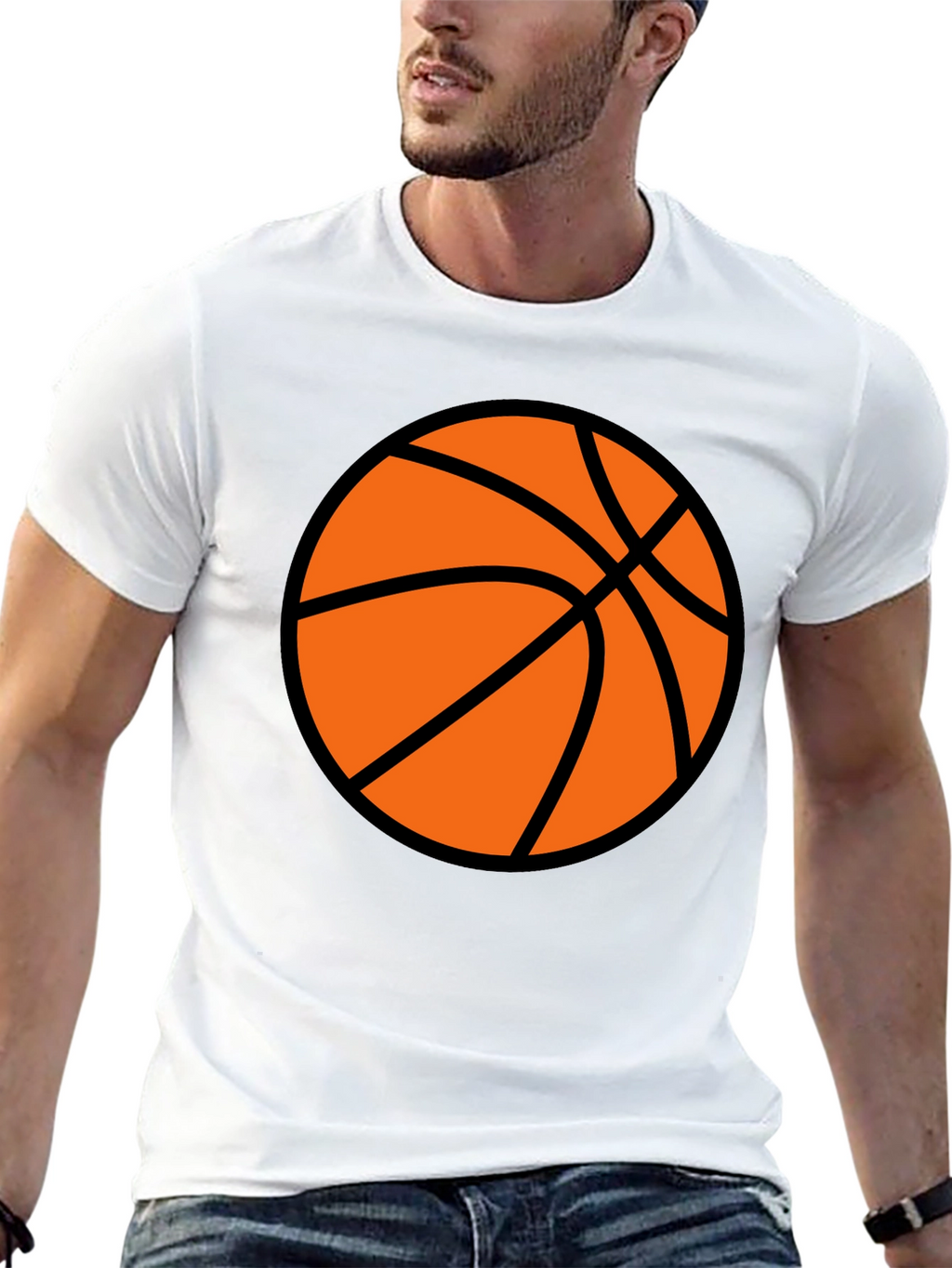 Basketball Graphic Black T-Shirt