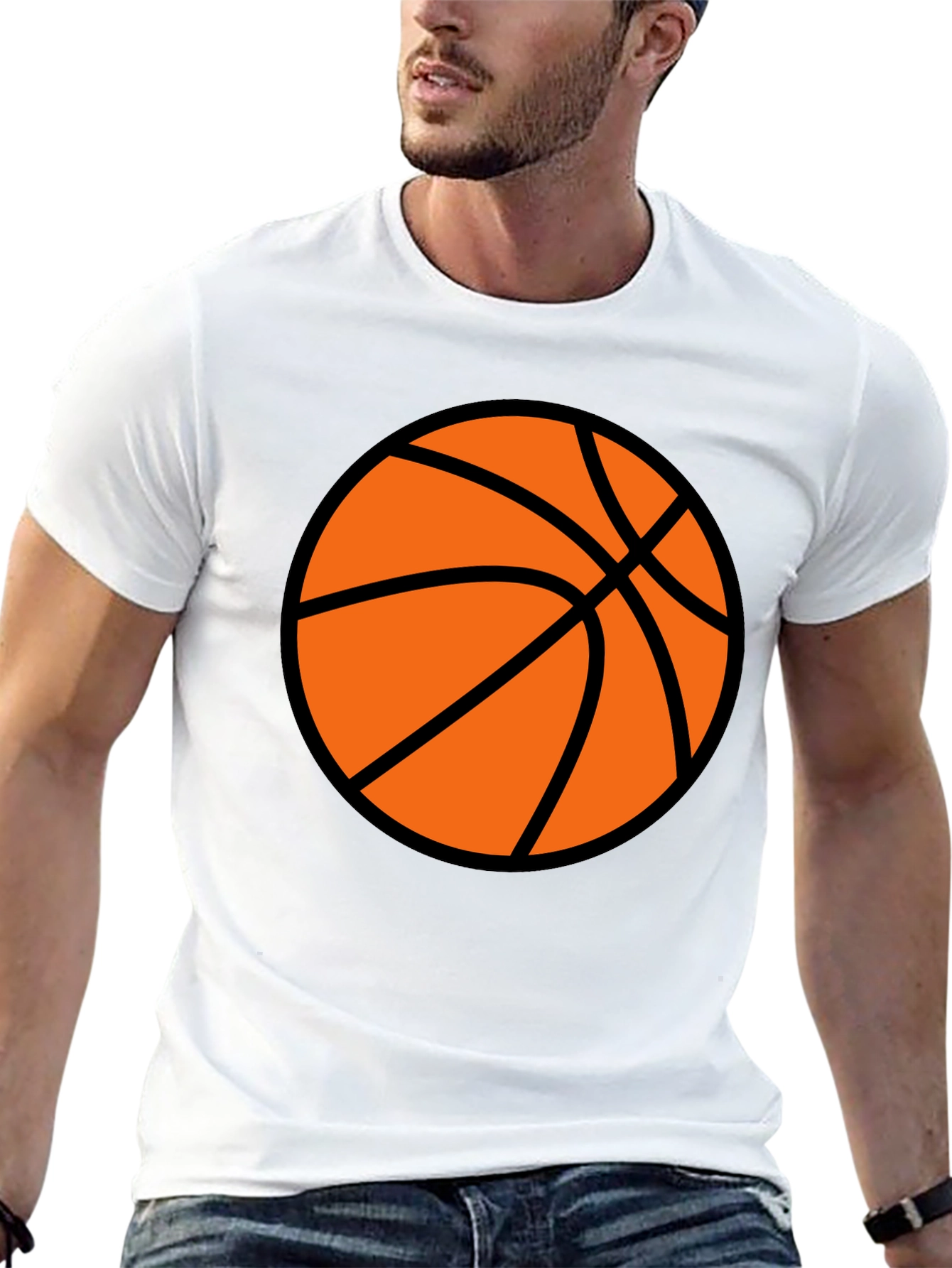 Basketball Graphic Black T-Shirt