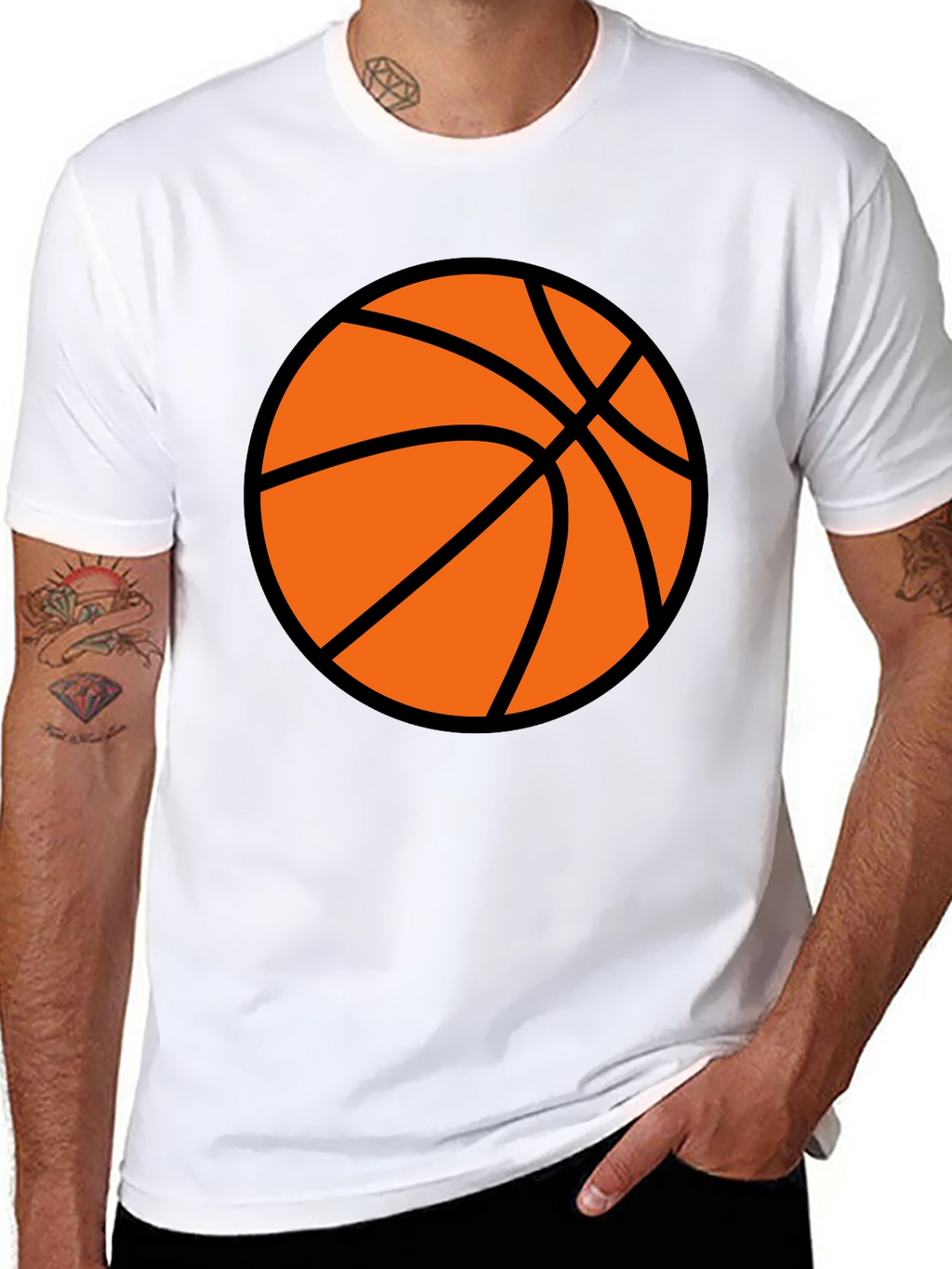 Basketball Graphic Black T-Shirt