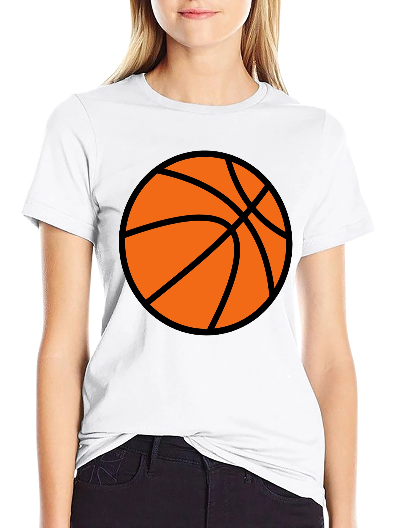 Basketball Graphic Black T-Shirt