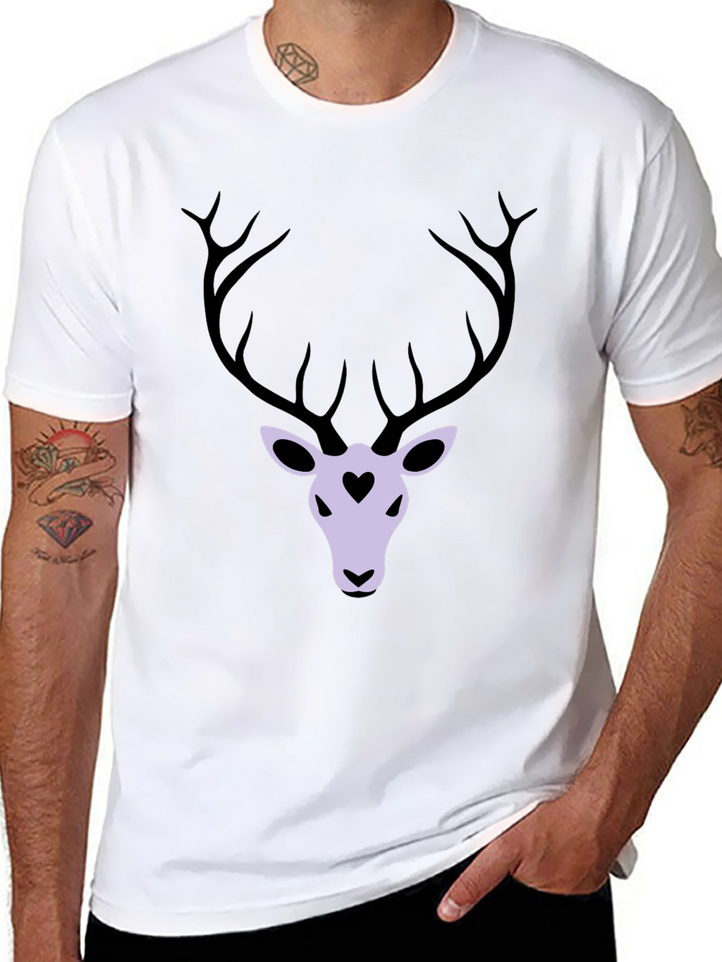 Deer Heart T-Shirt - Graphic Tee