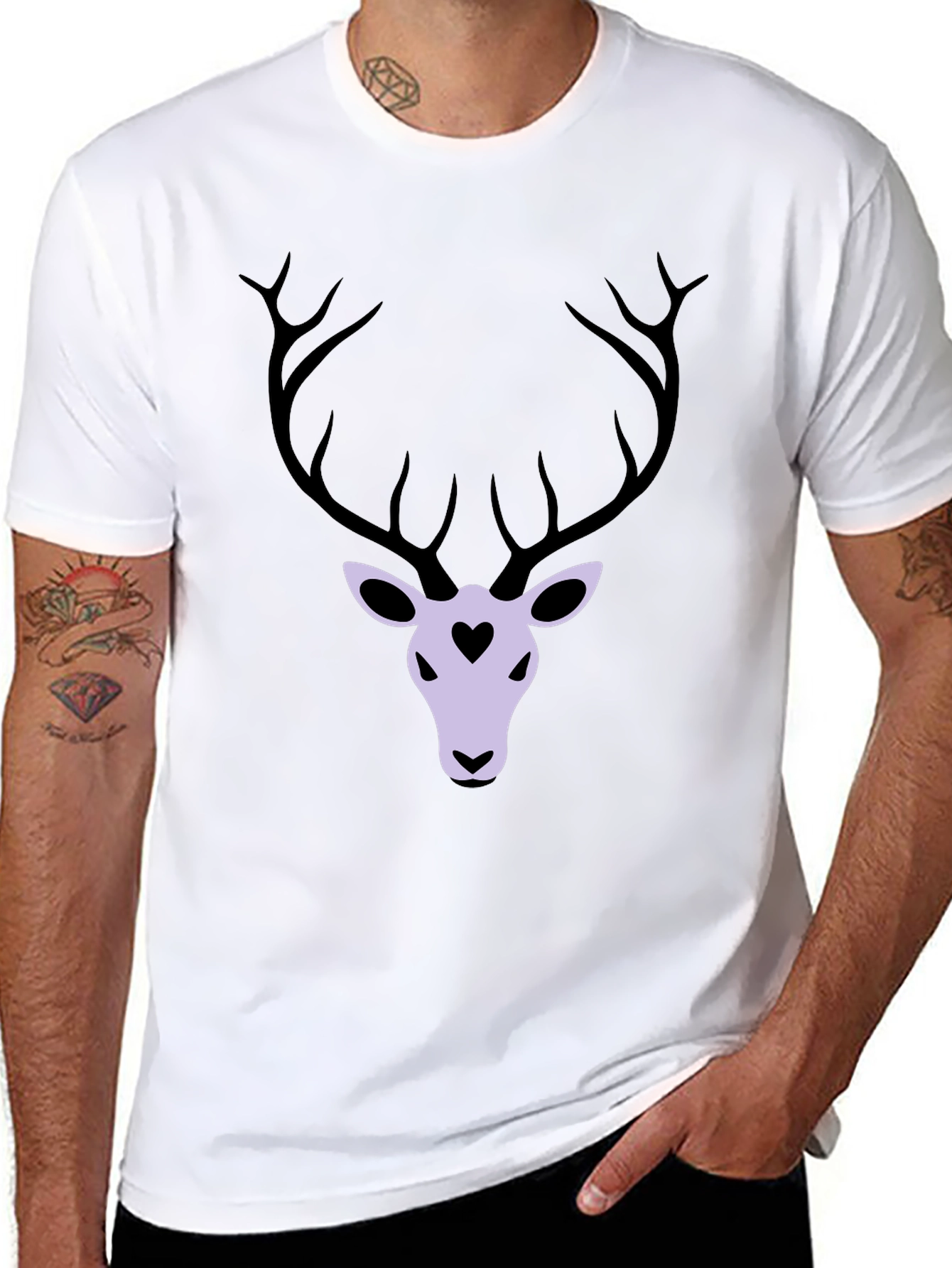Deer Heart T-Shirt - Graphic Tee