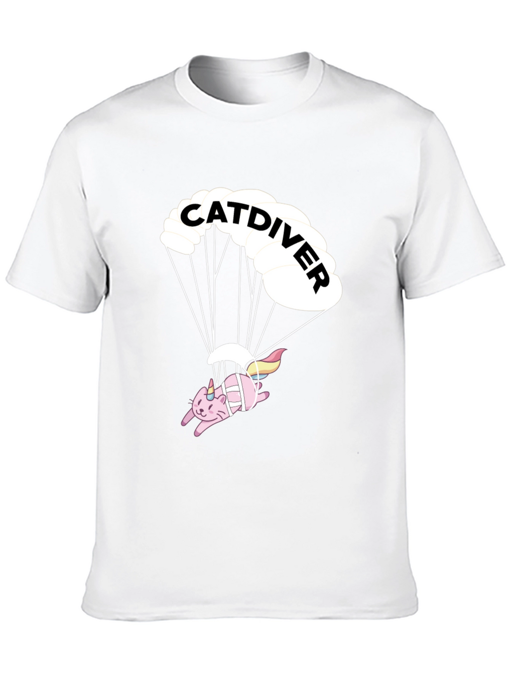 Catdiver T-Shirt - Black Graphic Tee