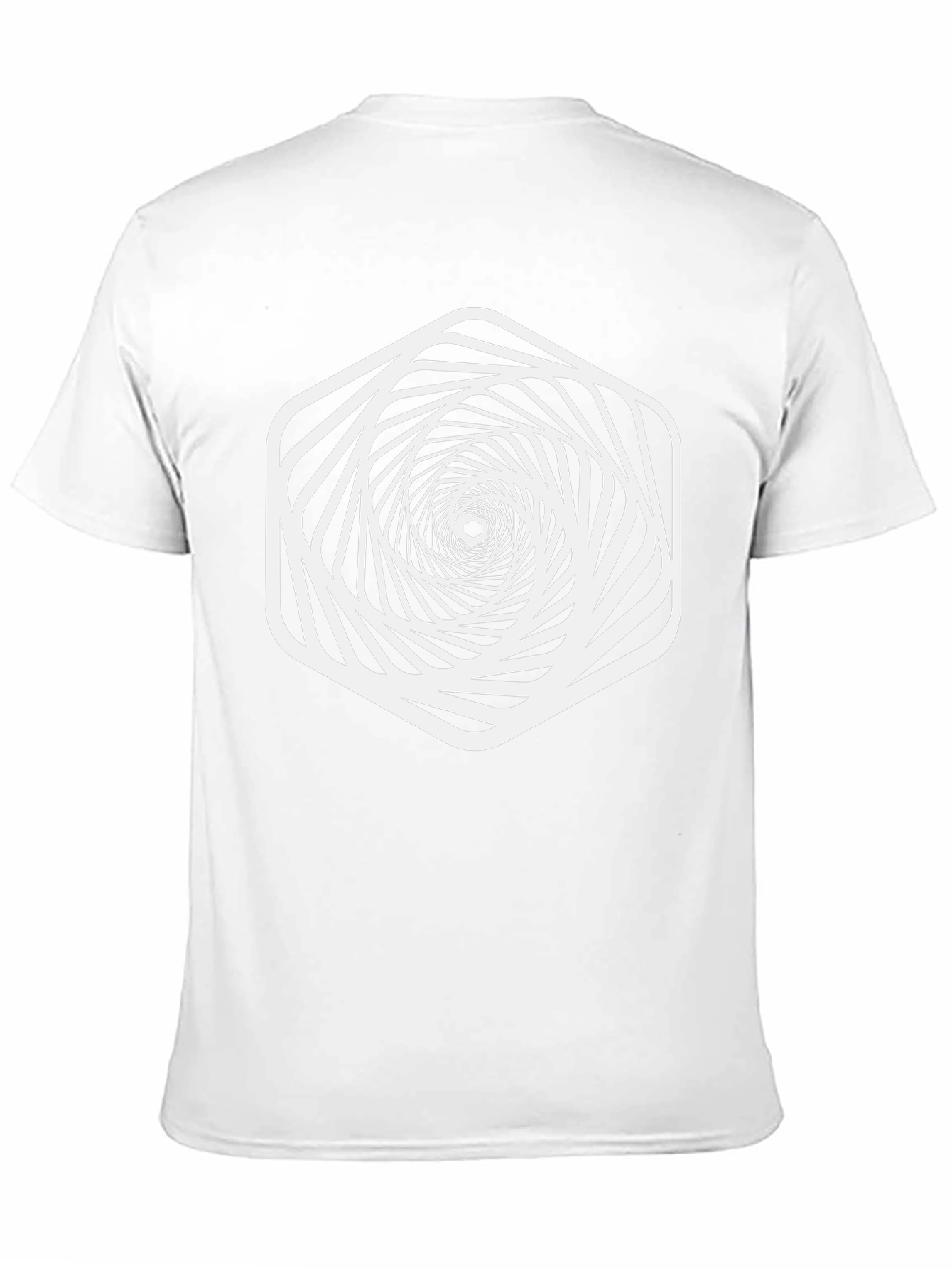 Optical Illusion Geometric Vortex Graphic Tee