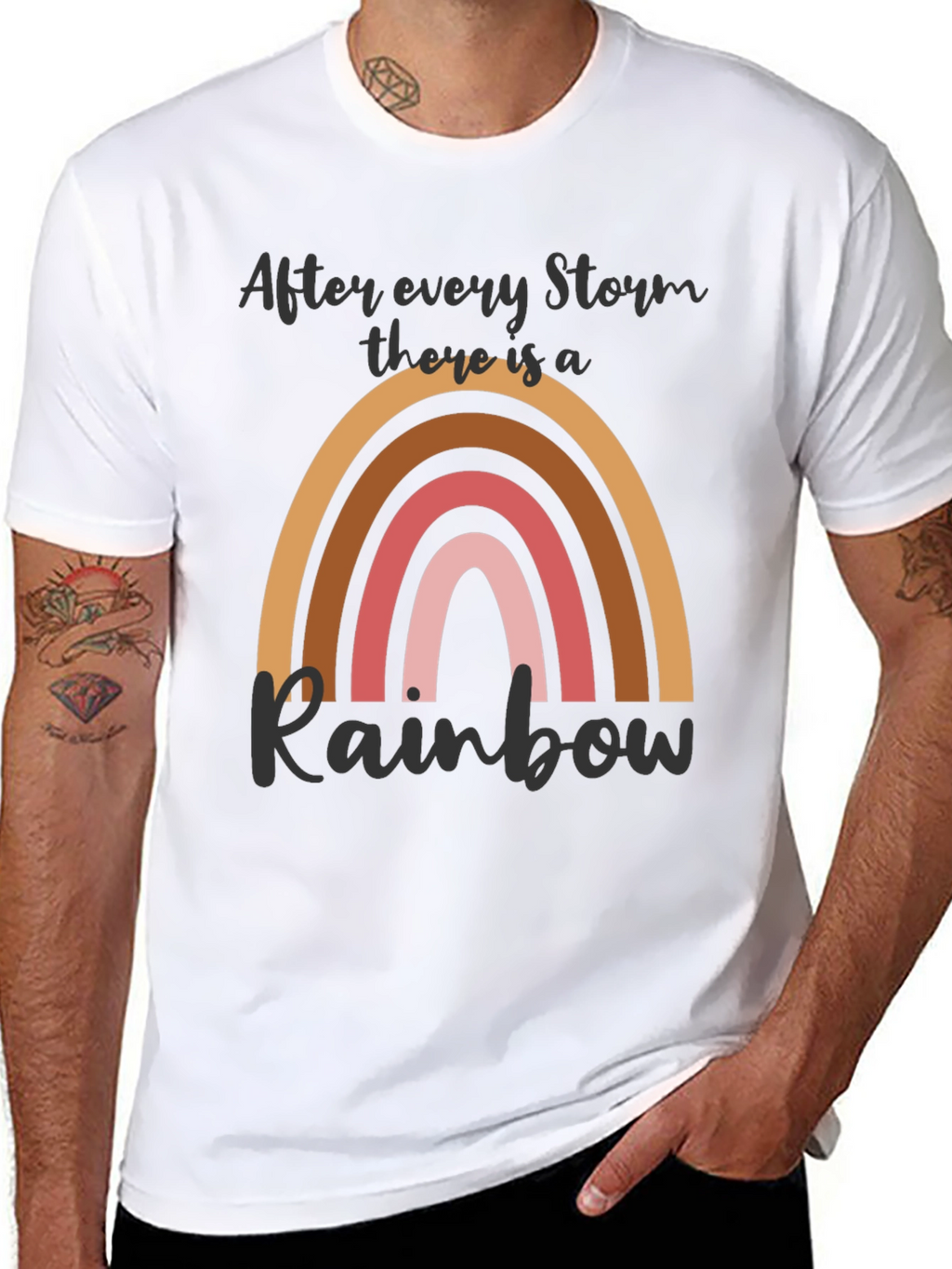 After Every Storm Rainbow Graphic Tee