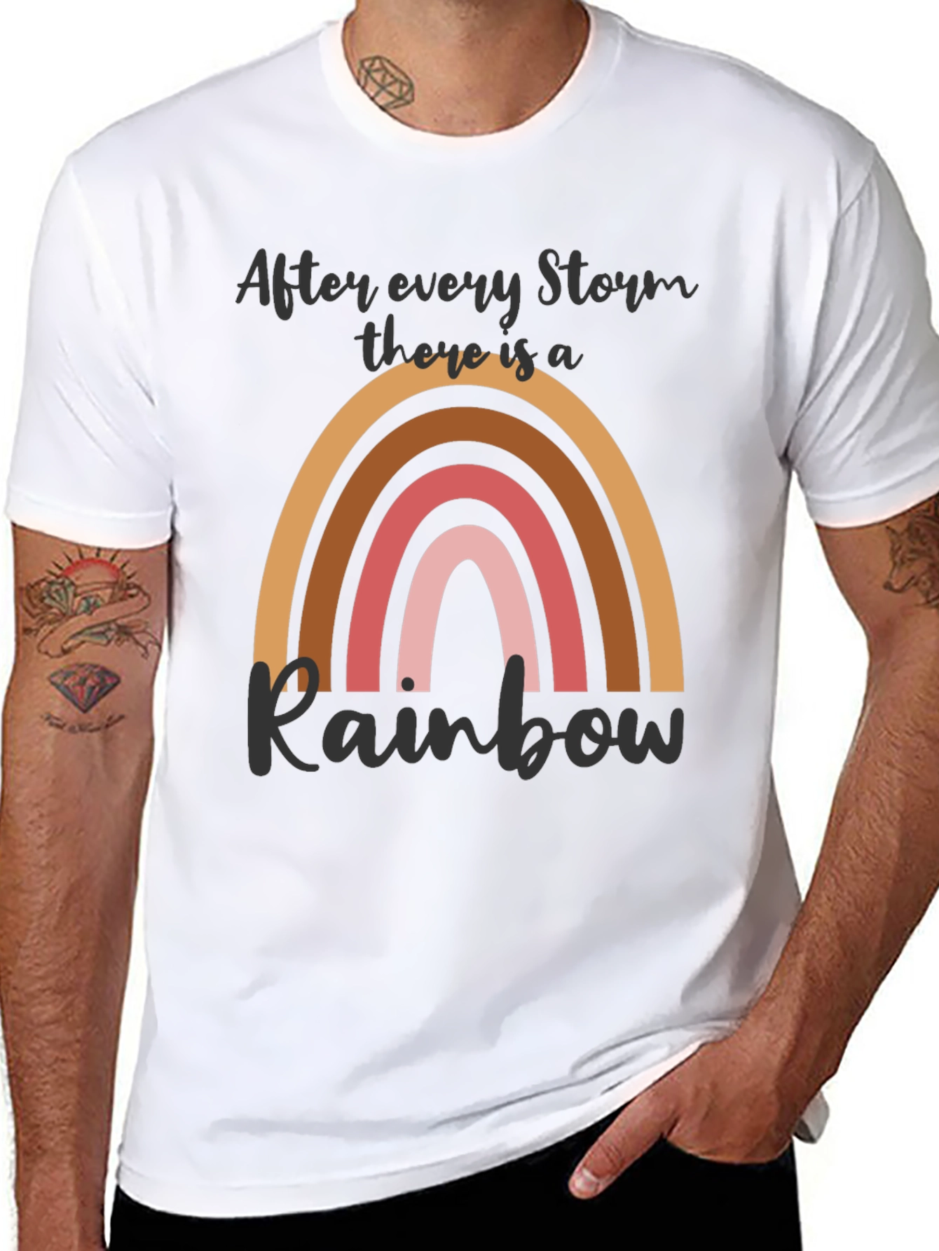 After Every Storm Rainbow Graphic Tee