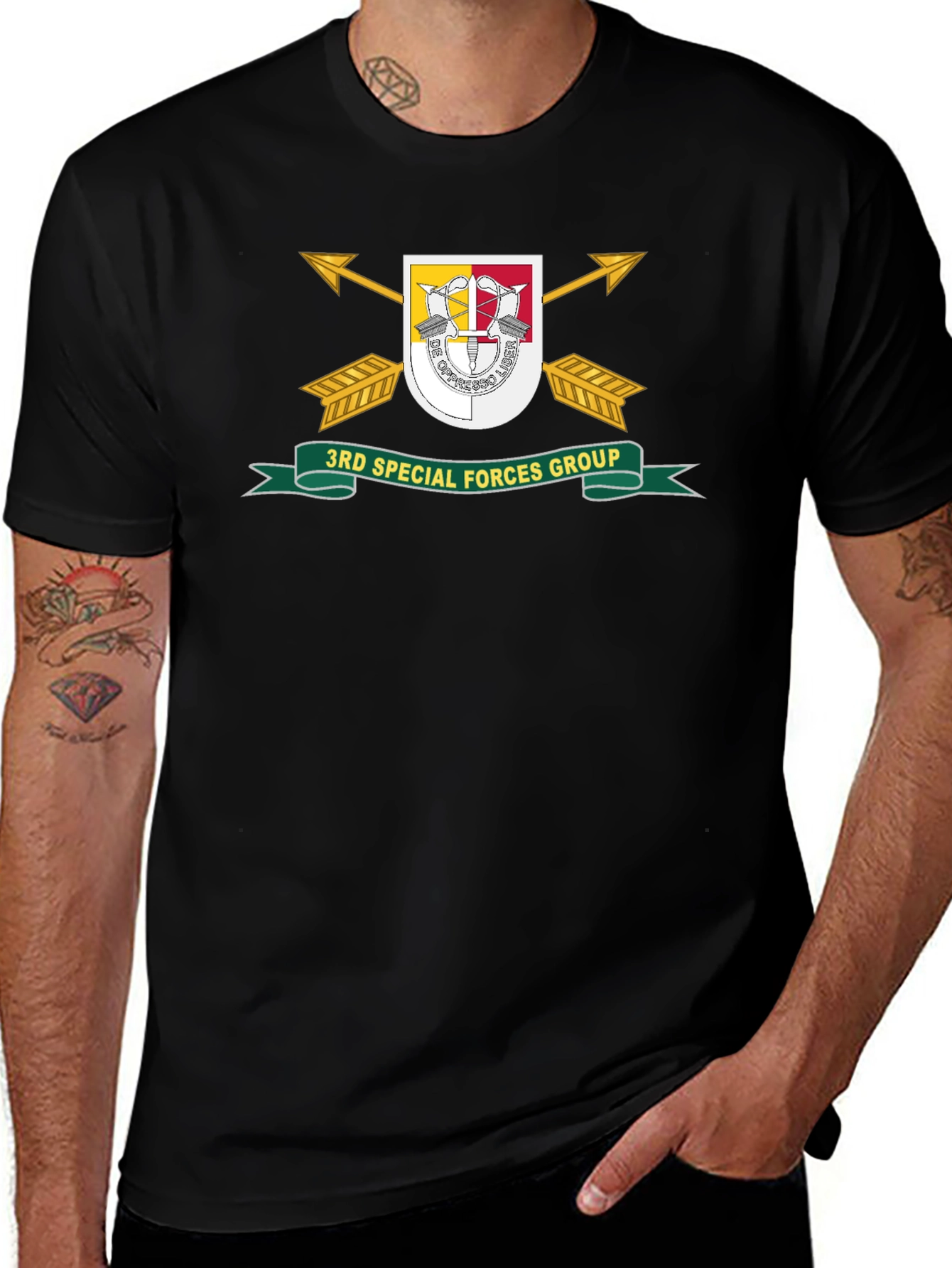 3rd Special Forces Group T-Shirt - Black