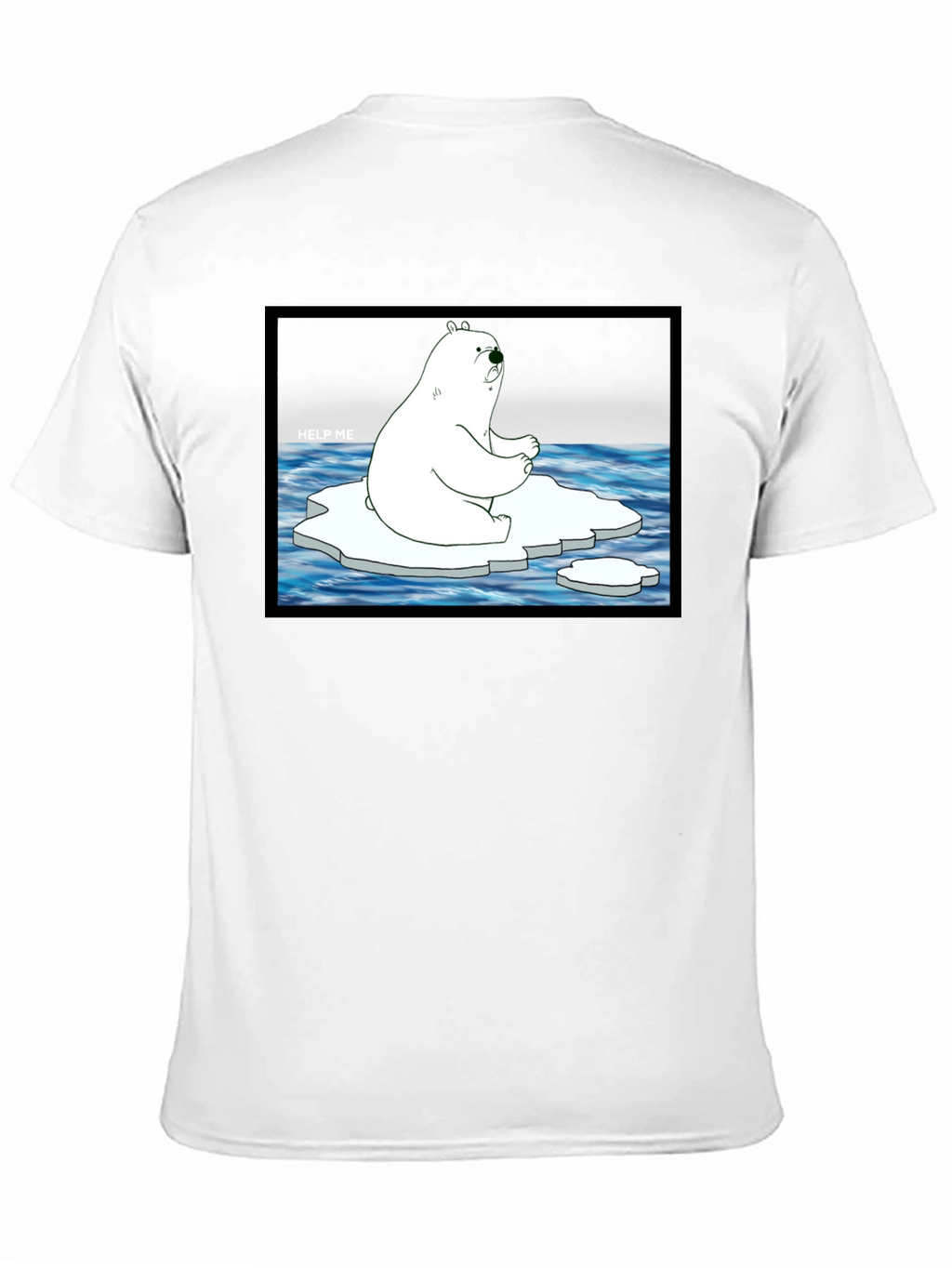 Distressed Polar Bear Graphic T-Shirt