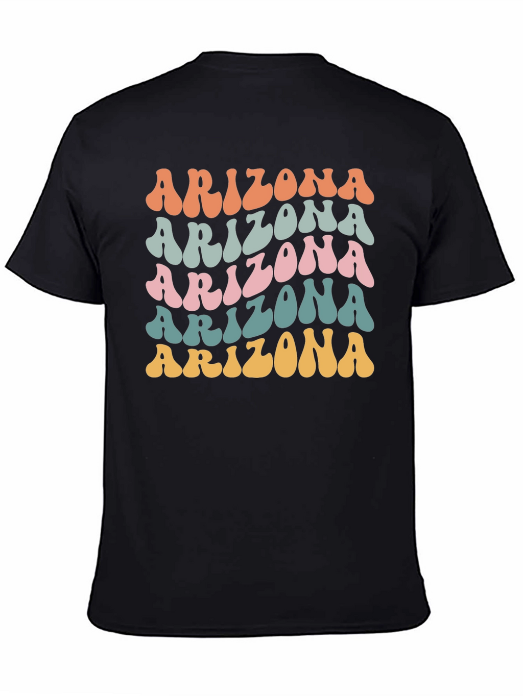 Arizona Retro Style Graphic Tee - Black