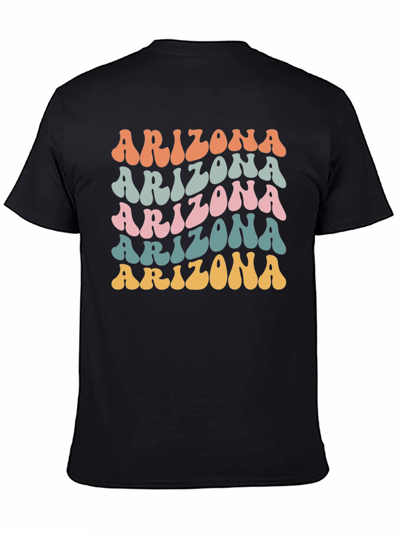 Arizona Retro Style Graphic Tee - Black