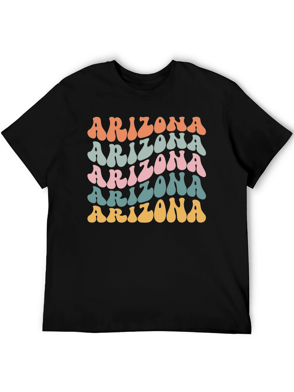 Arizona Retro Style Graphic Tee - Black