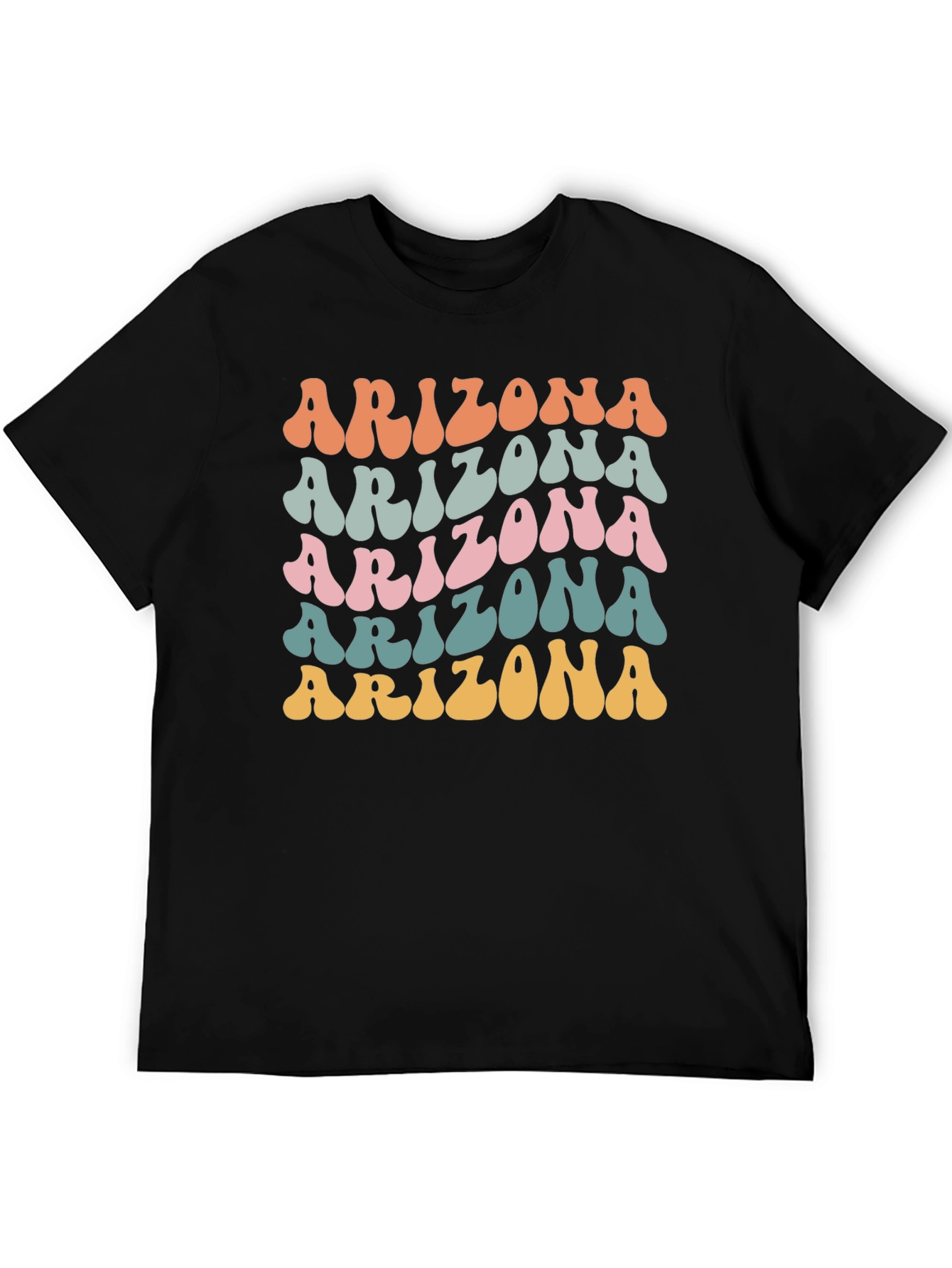 Arizona Retro Style Graphic Tee - Black