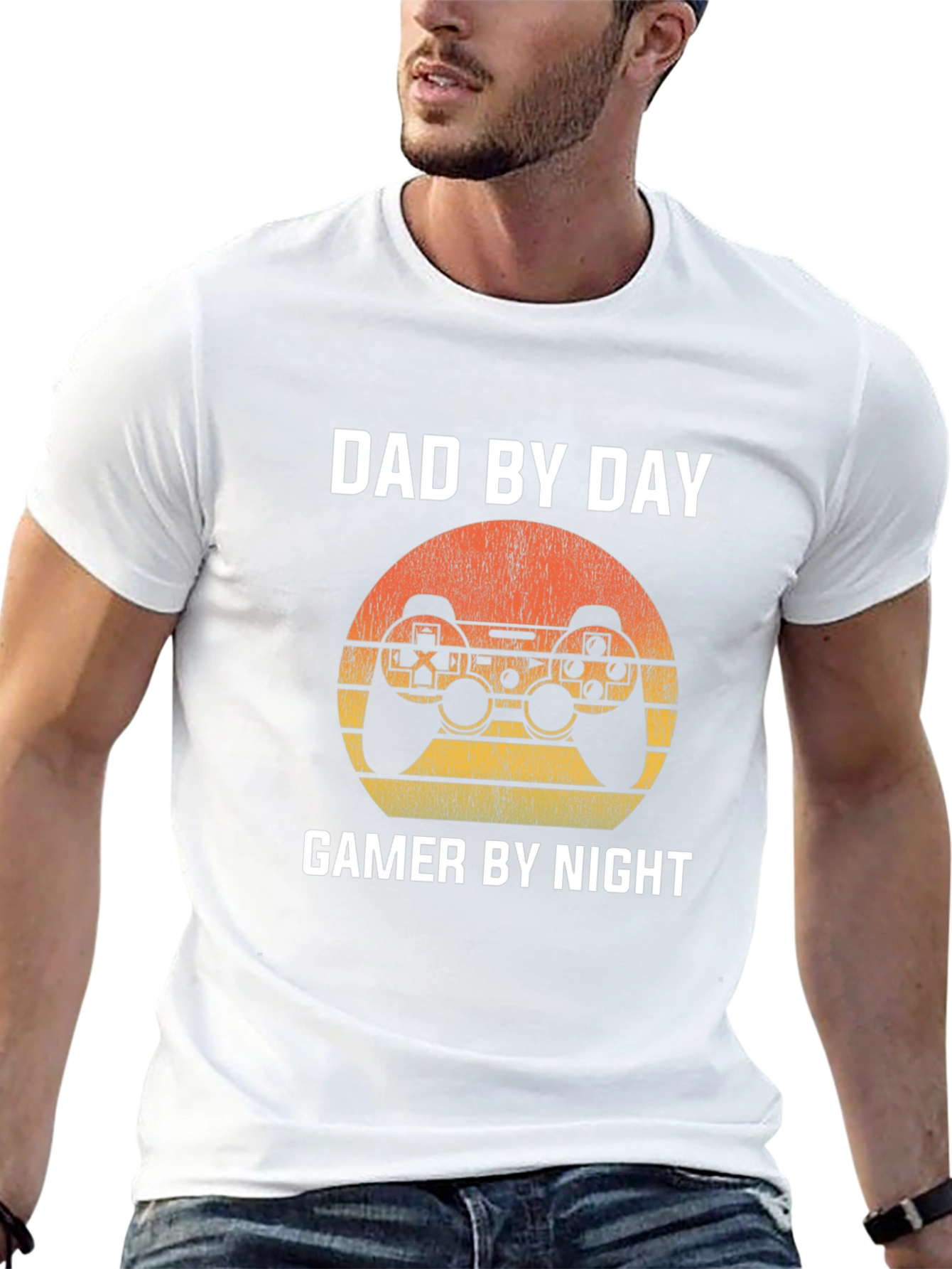 Dad By Day Gamer By Night Graphic Tee