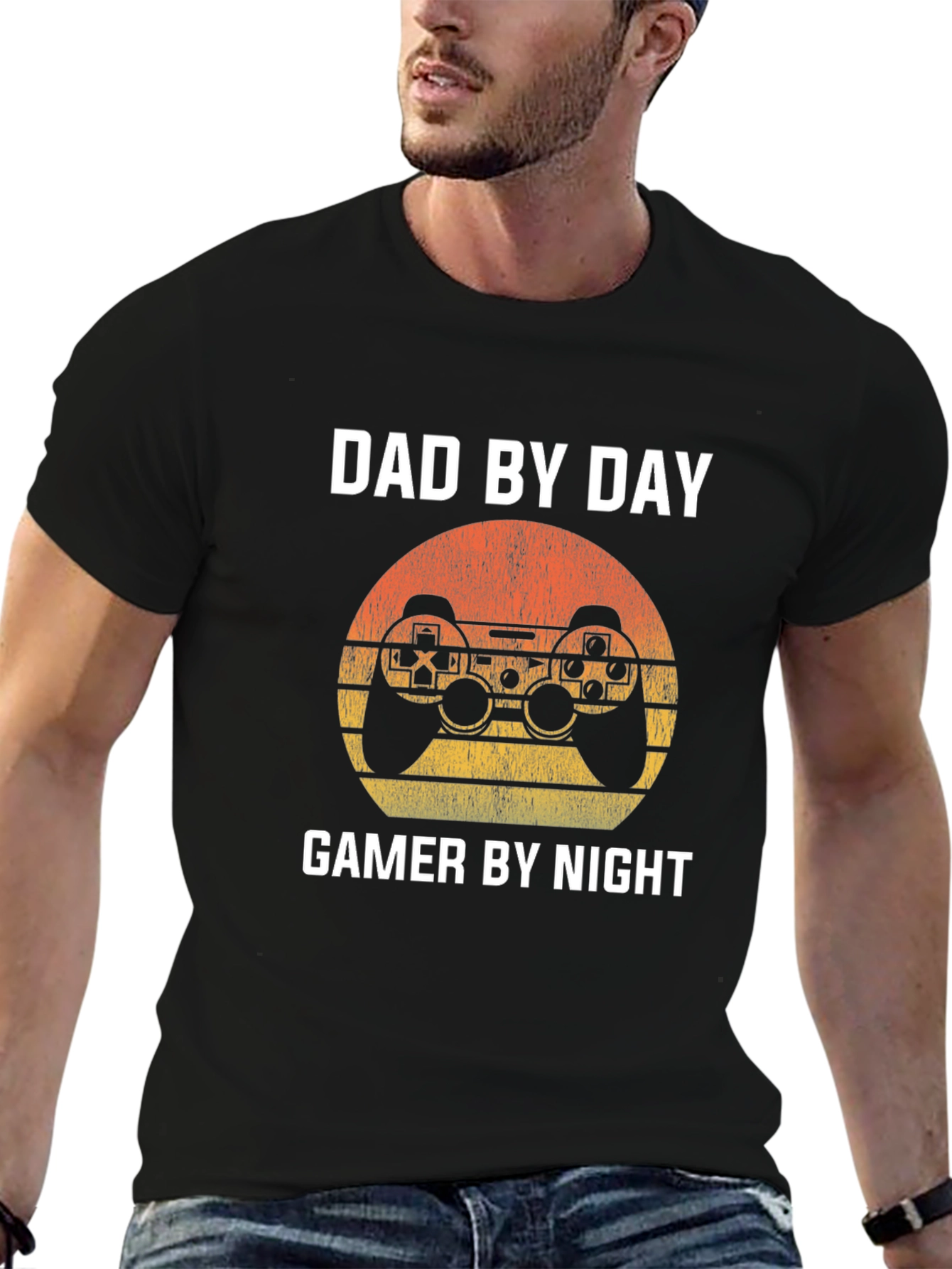 Dad By Day Gamer By Night Graphic Tee