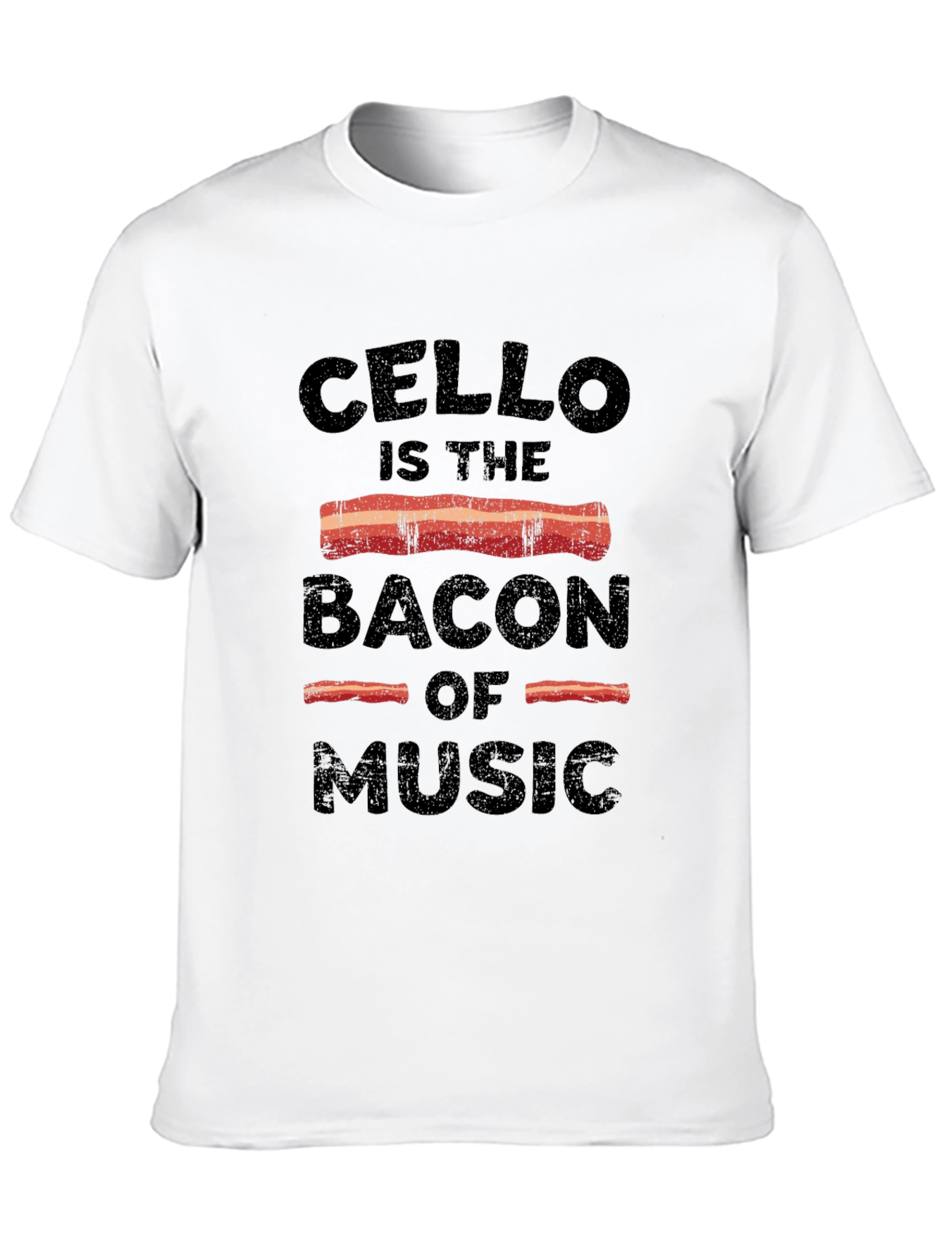 Cello Bacon of Music T-Shirt - Music Lovers Tee