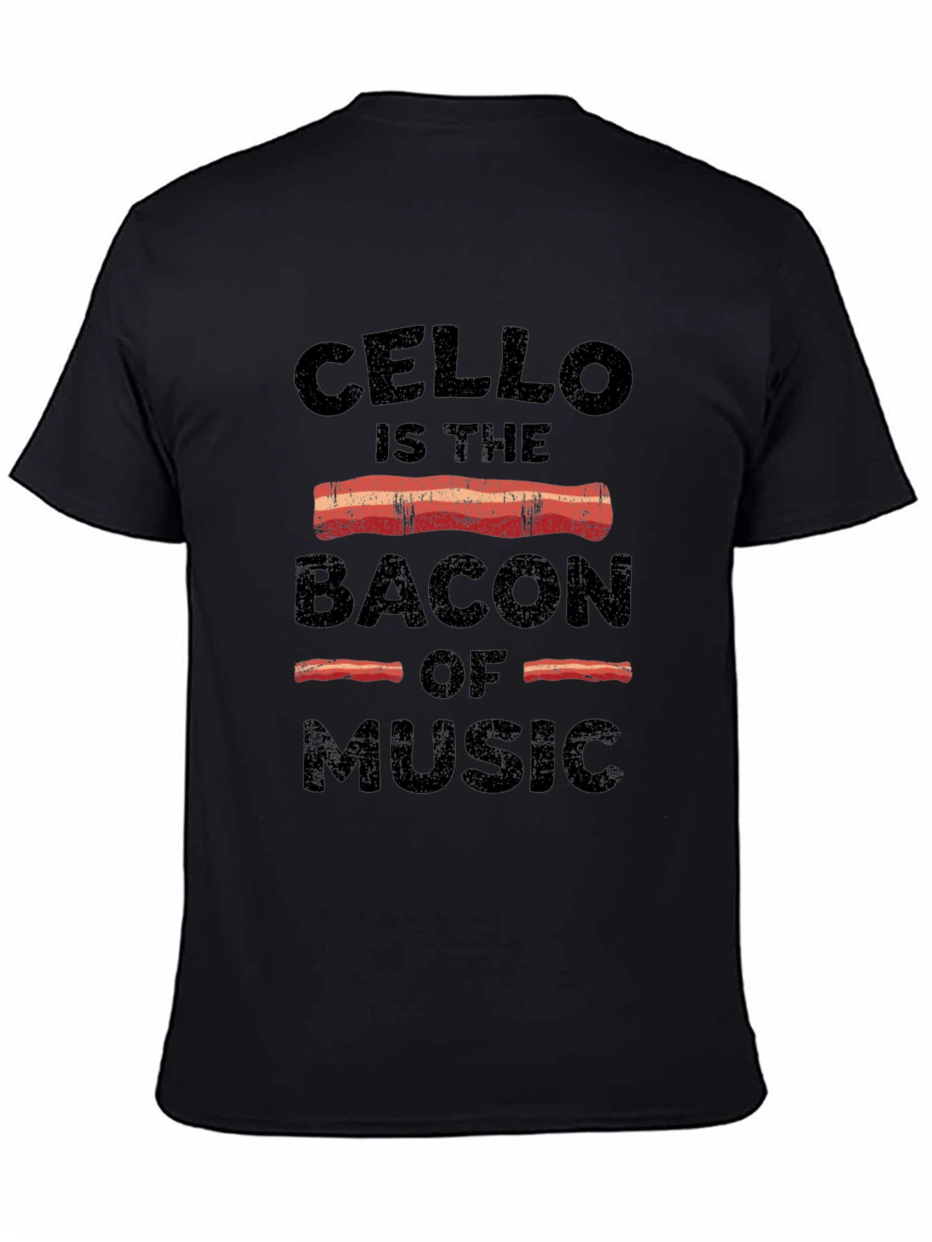 Cello Bacon of Music T-Shirt - Music Lovers Tee