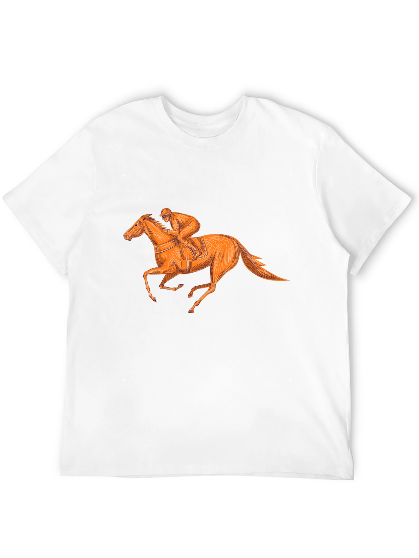 Equestrian Style Black T-Shirt