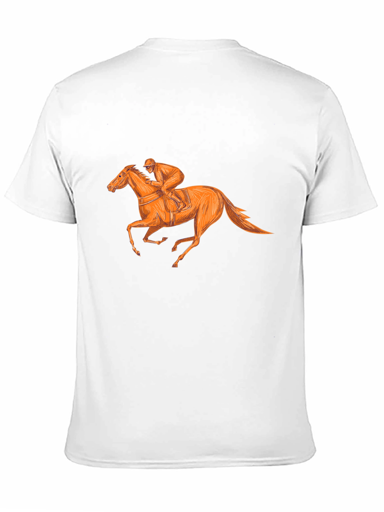 Equestrian Style Black T-Shirt