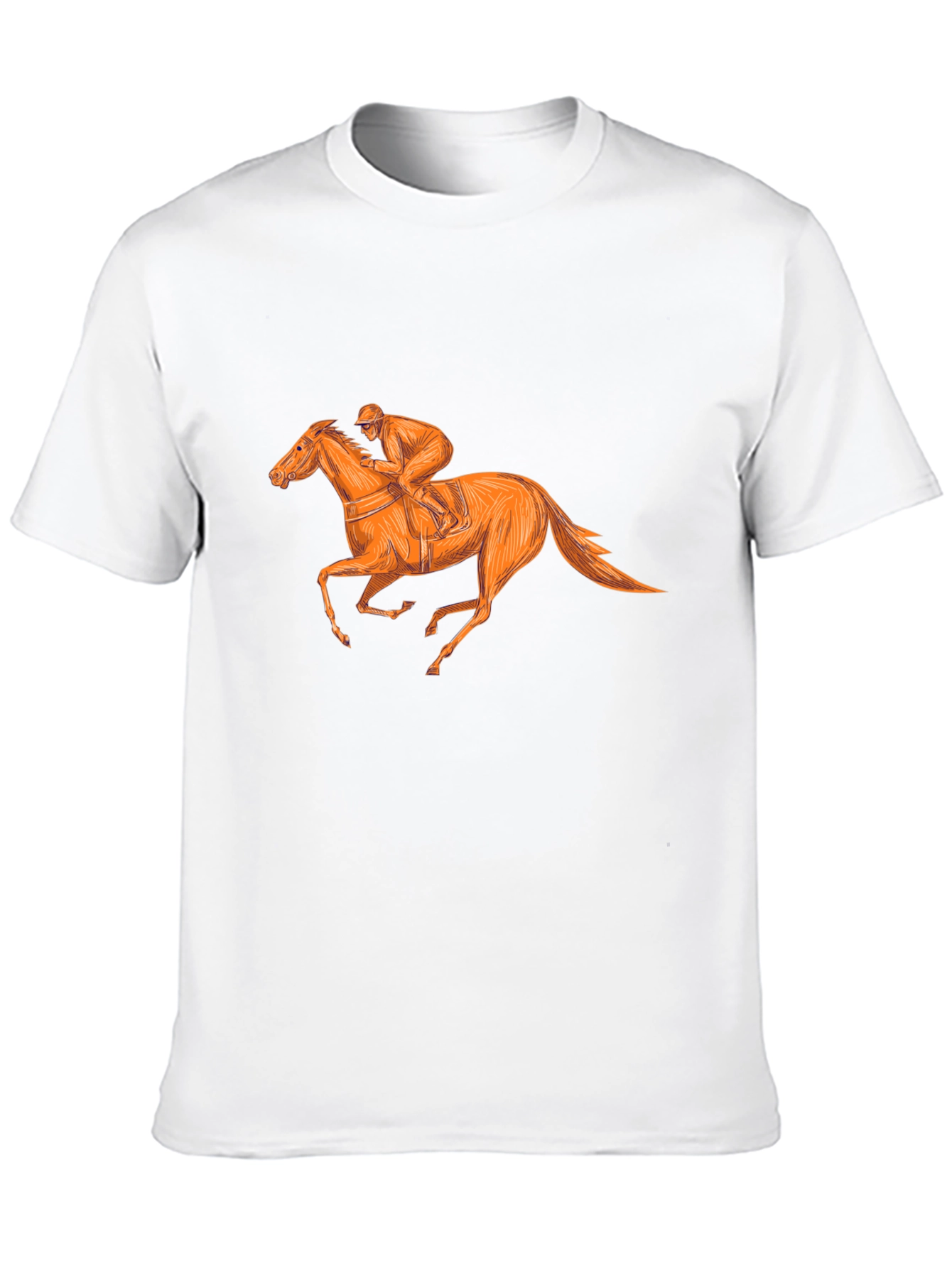 Equestrian Style Black T-Shirt