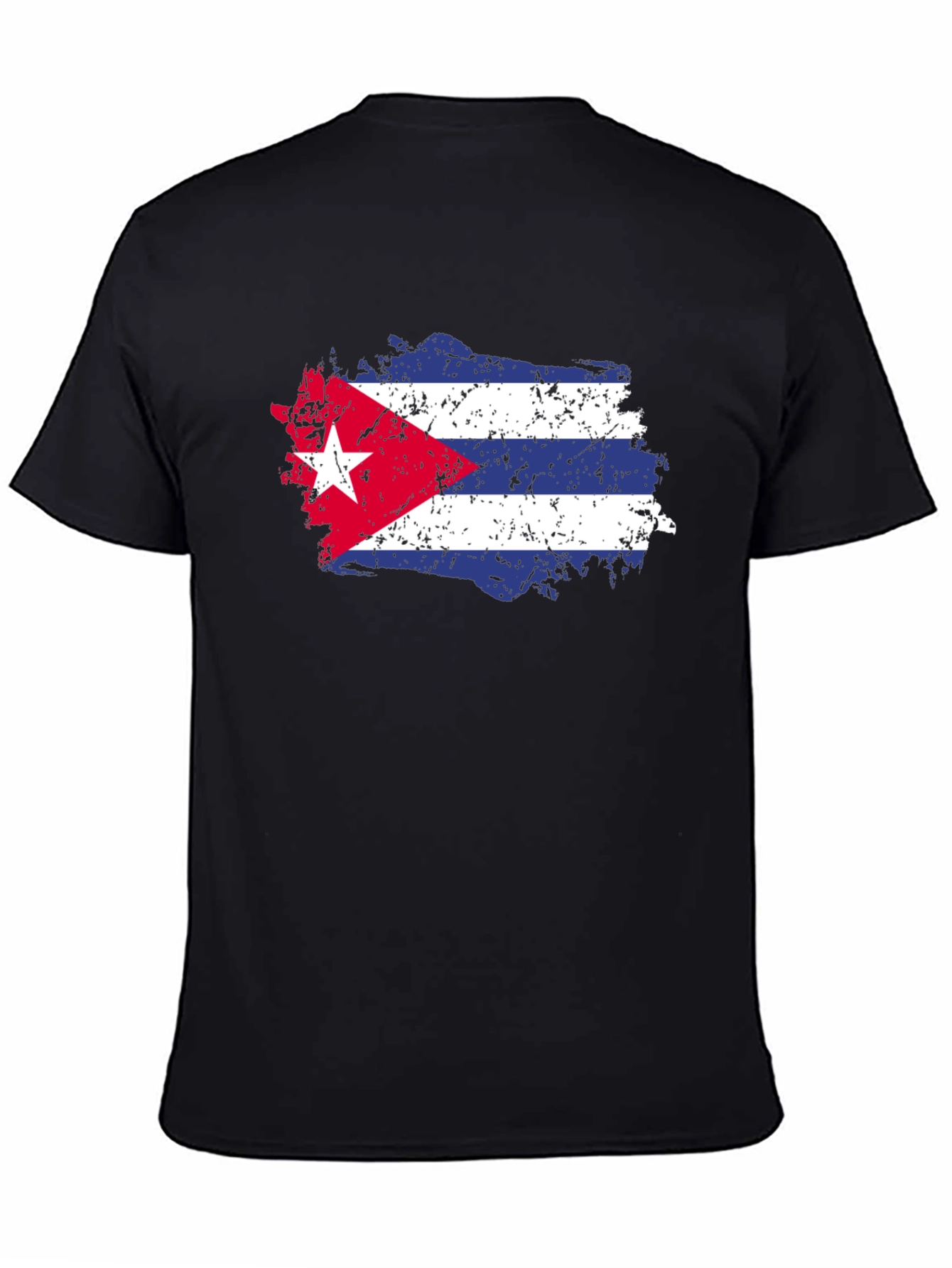 Cuban Flag T-Shirt - Distressed Graphic Tee