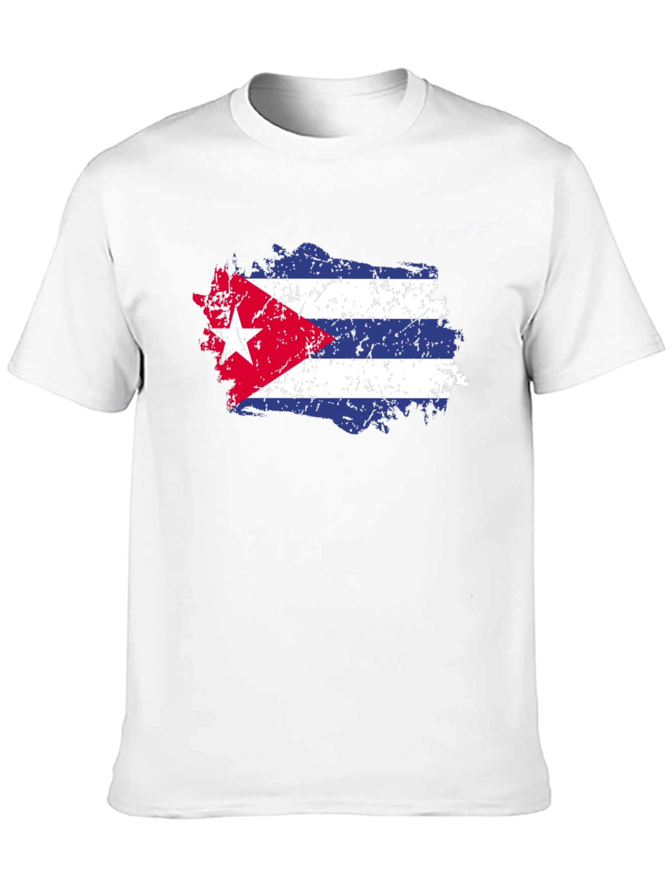 Cuban Flag T-Shirt - Distressed Graphic Tee