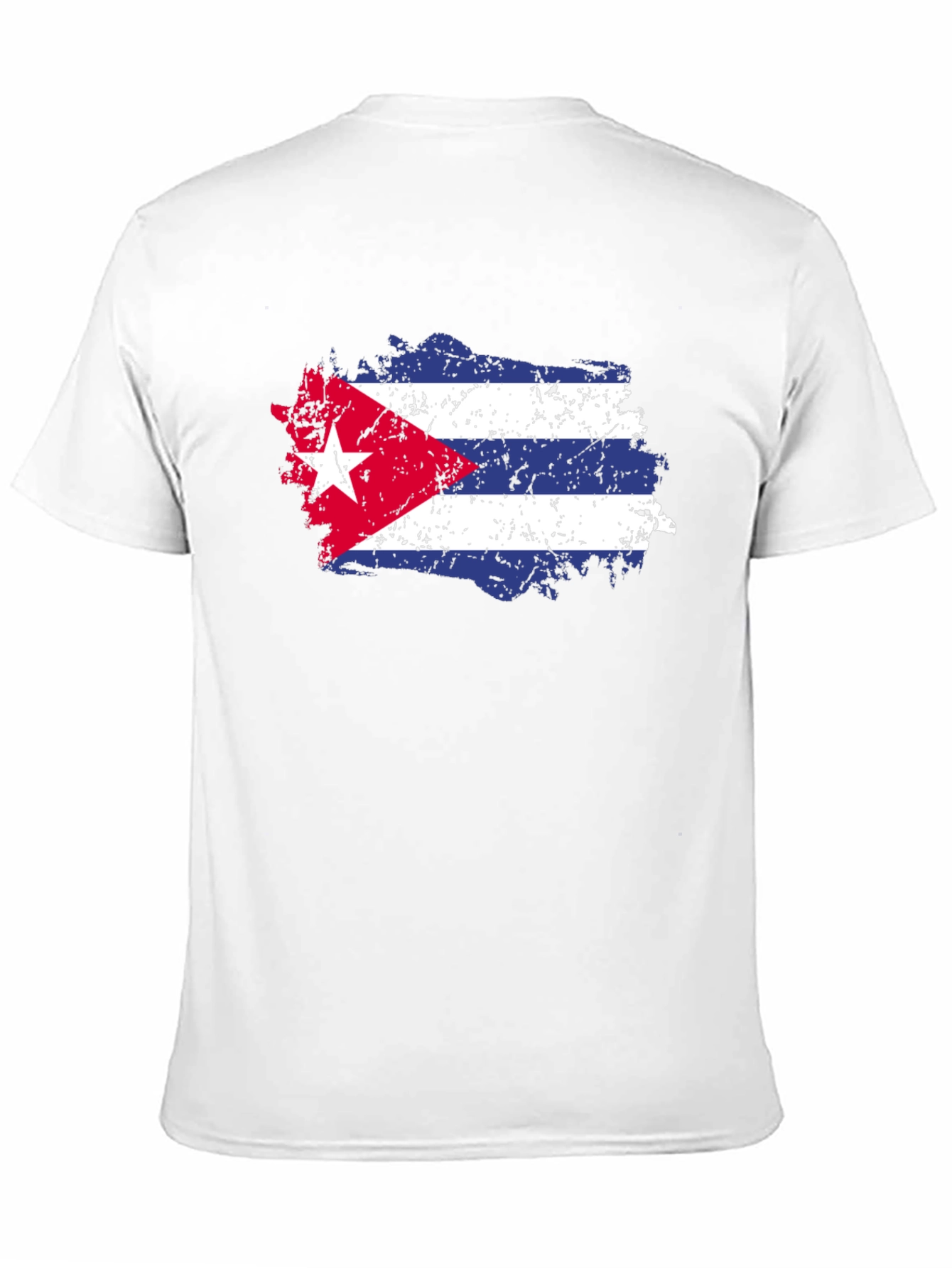 Cuban Flag T-Shirt - Distressed Graphic Tee
