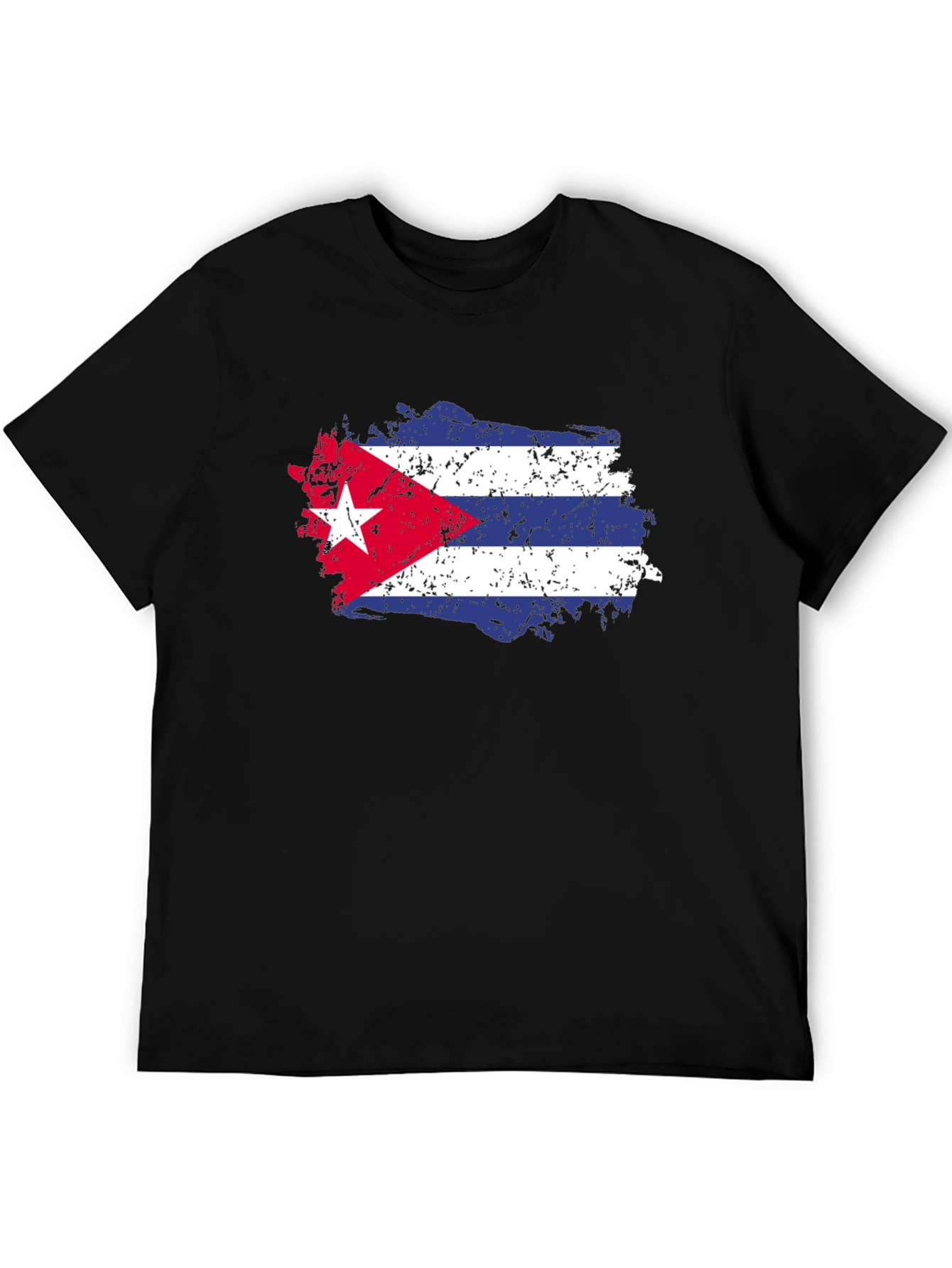 Cuban Flag T-Shirt - Distressed Graphic Tee