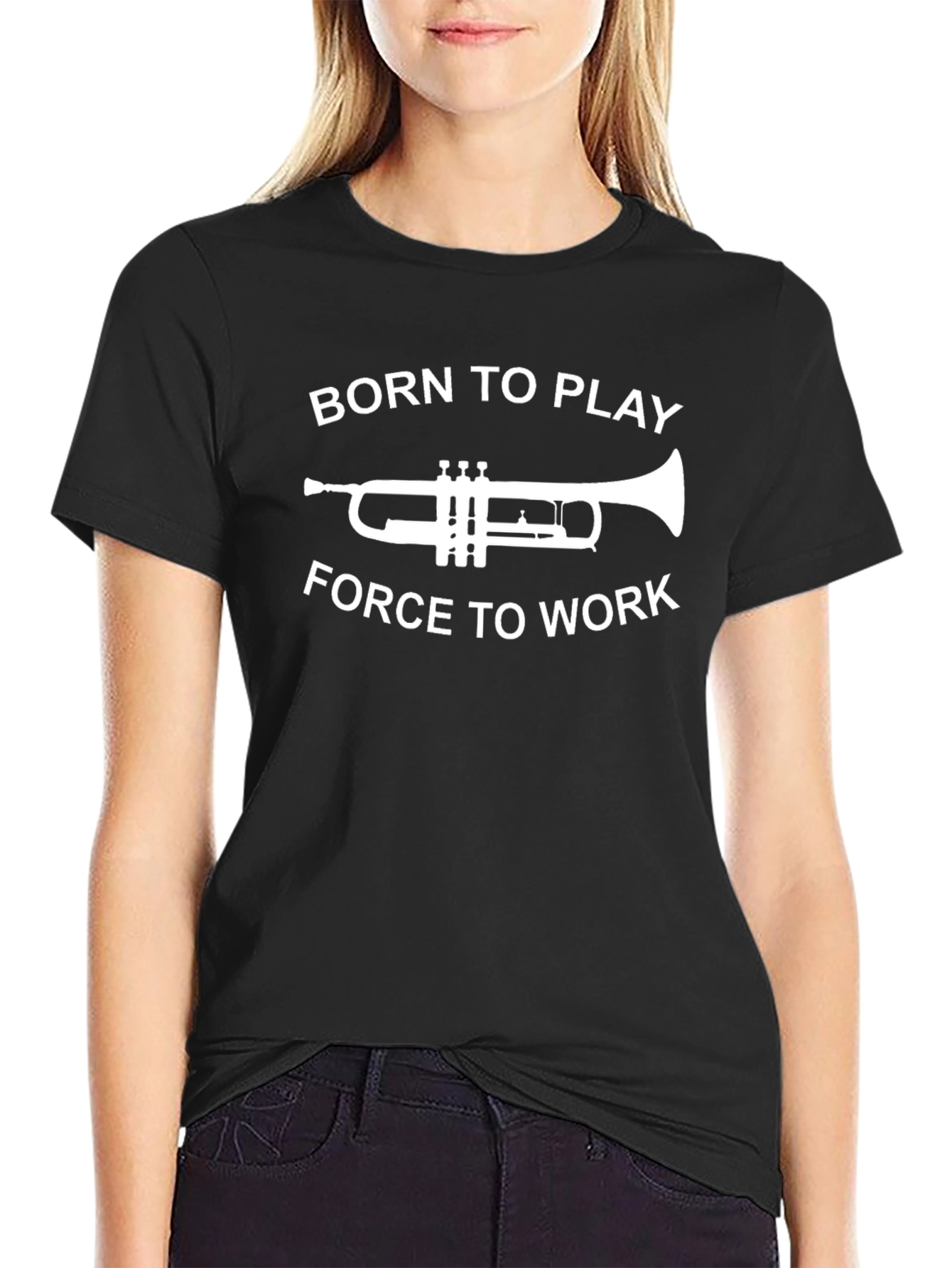 Born To Play T-Shirt - Trumpet Graphic Tee