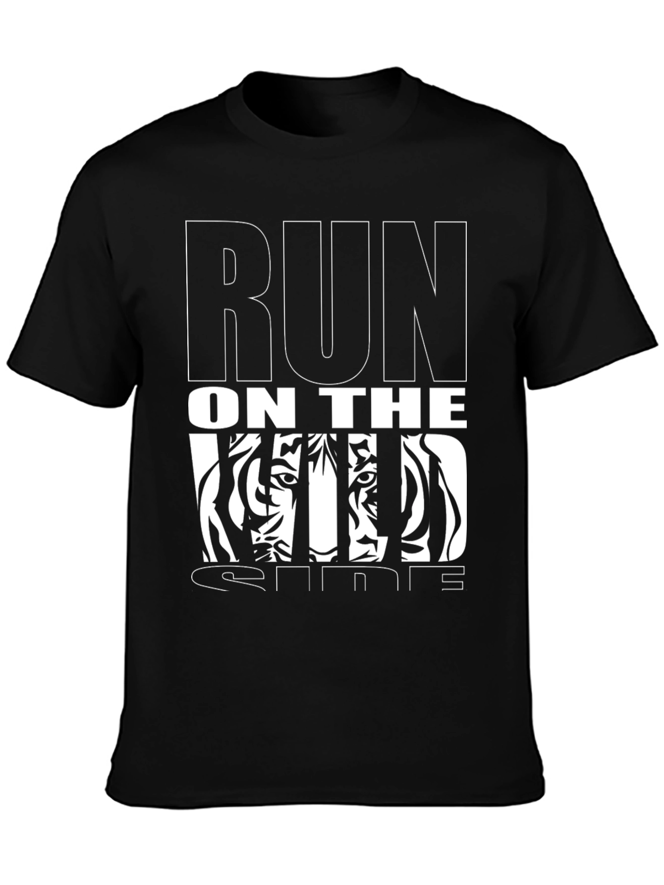 Run On The Wild Side Graphic Tee - Black